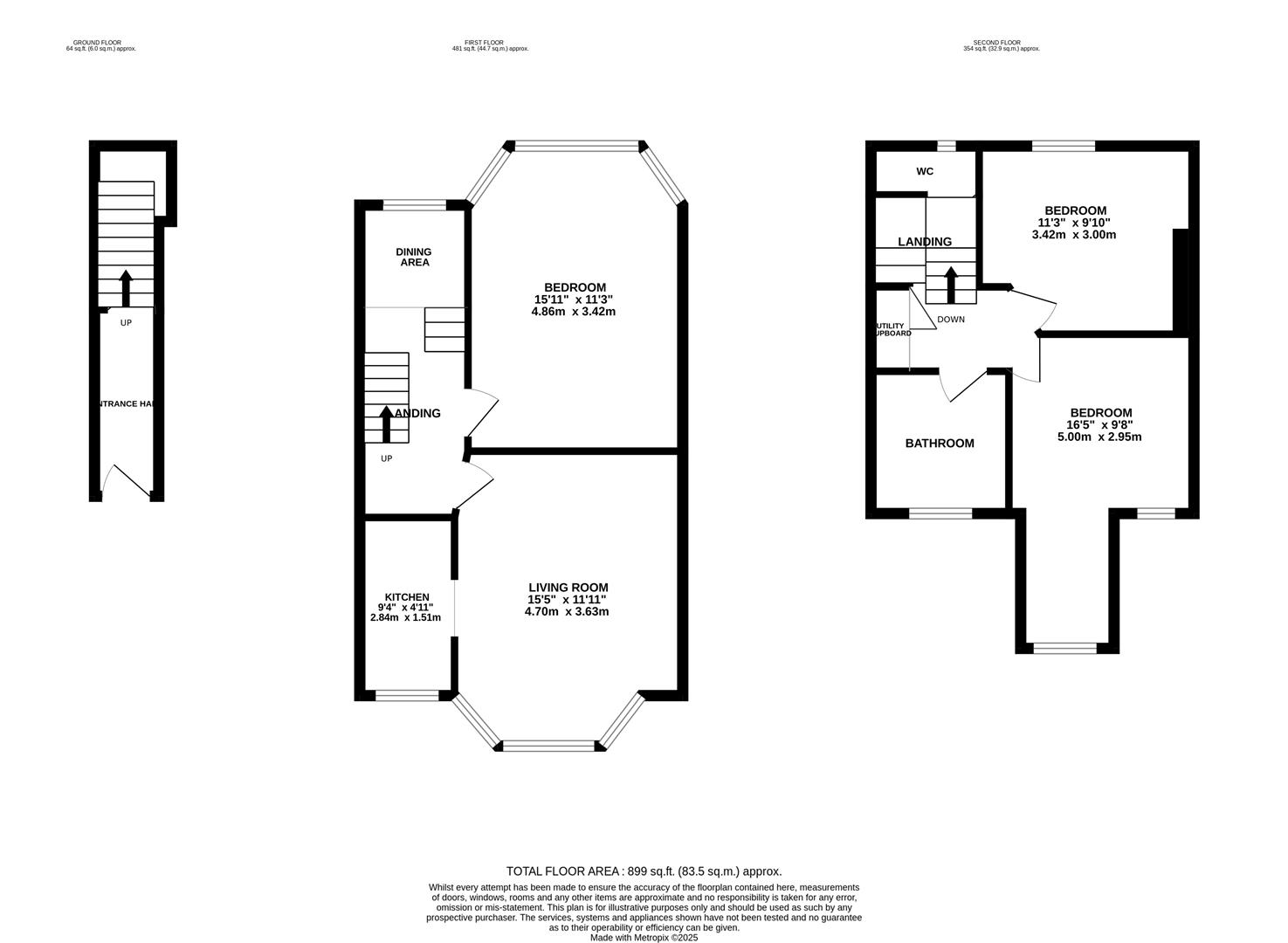 Upper Maisonette, 55, Milward Road, Hastings floorplan