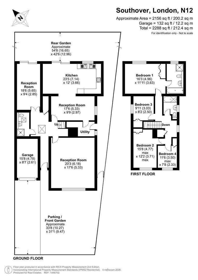 104, Southover, Woodside Park floorplan