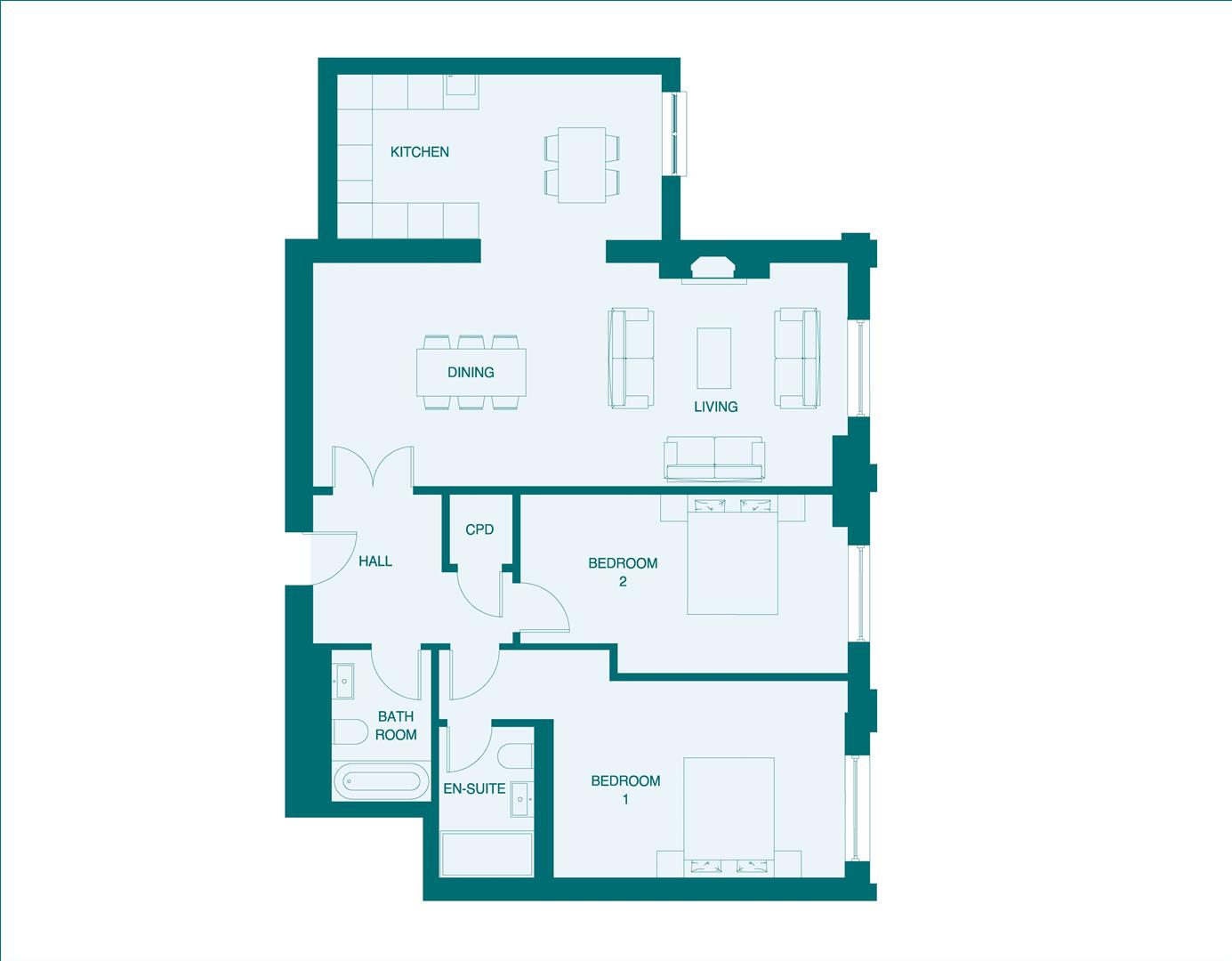 Flat 7, The Grand, Broadway, Leigh-On-Sea floorplan