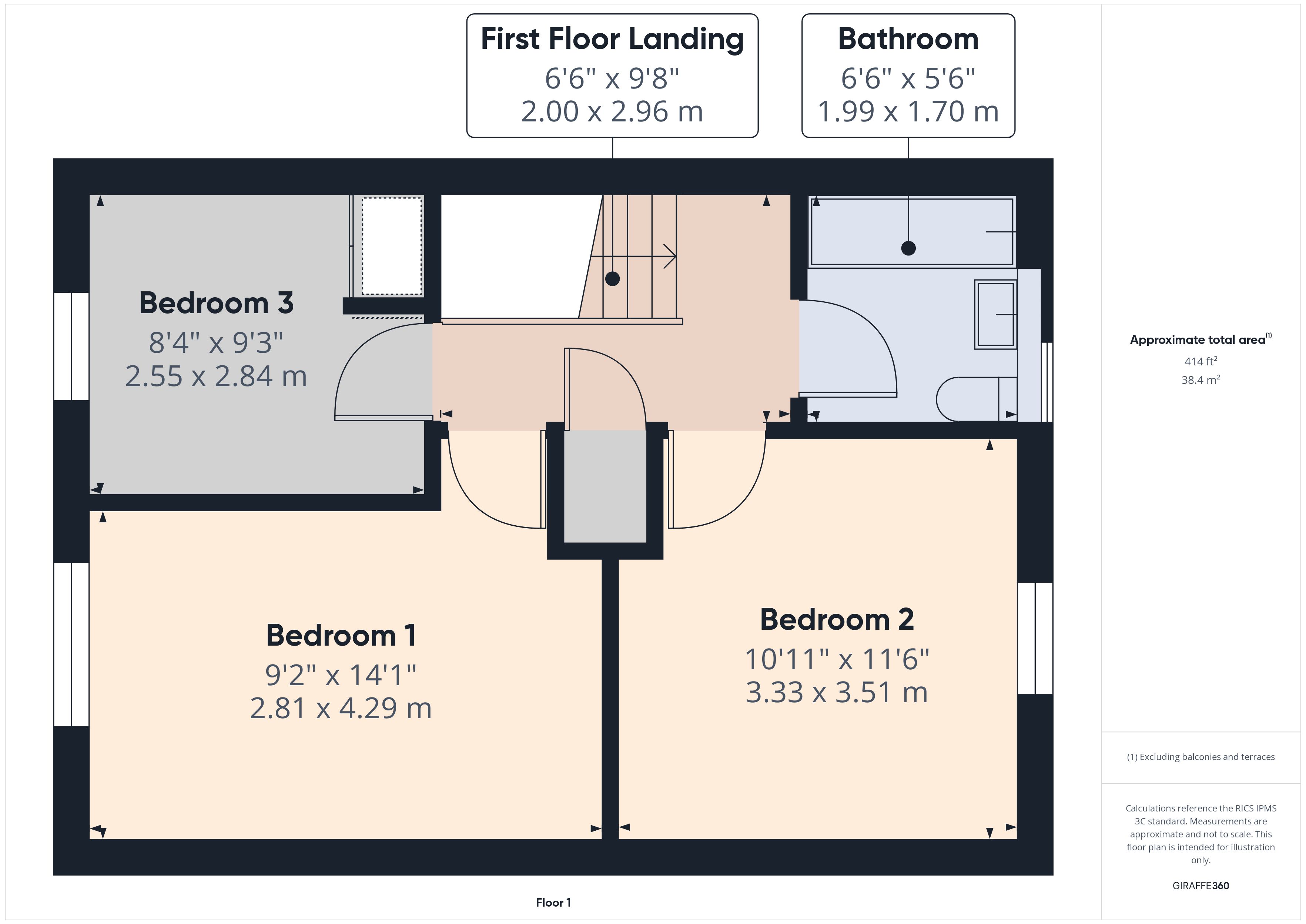 43, Craddock Close, Devon floorplan