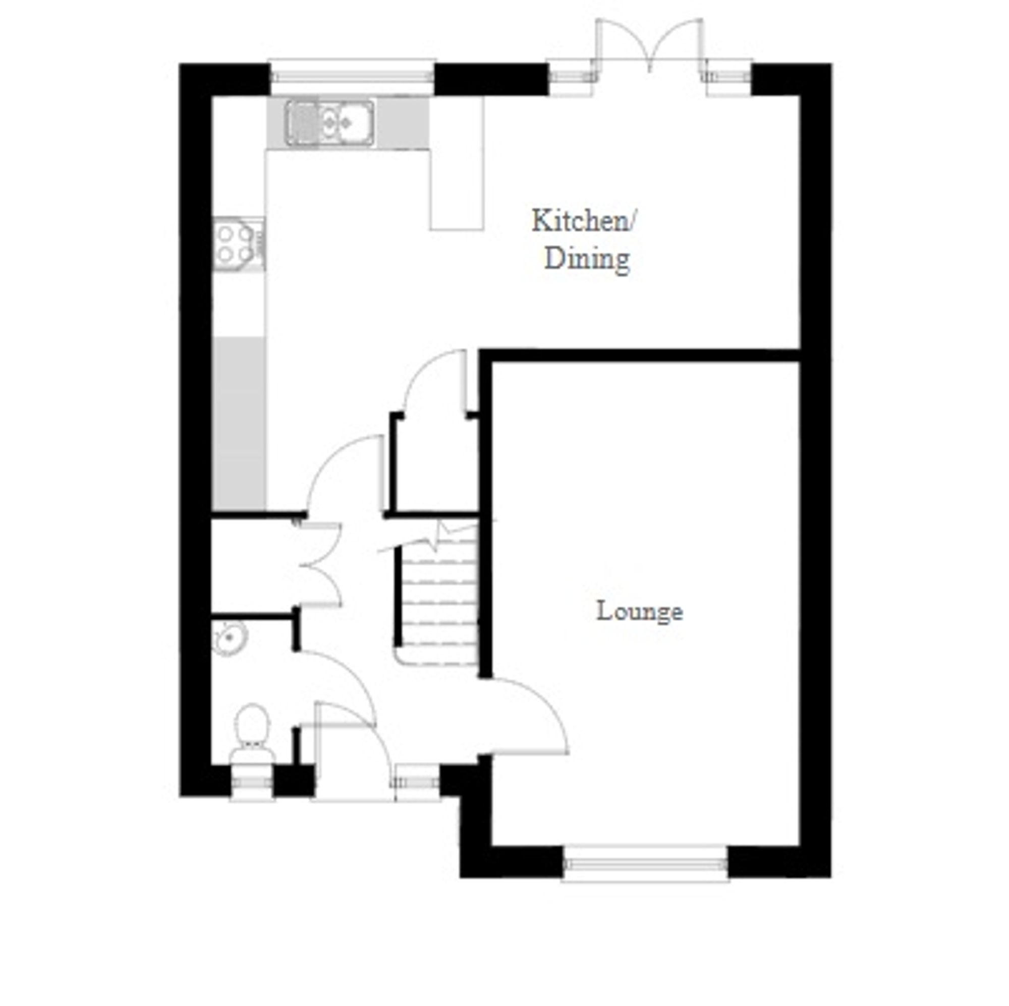 Plot 153 Llanmoor Homes Site Tondu, Bridgend floorplan