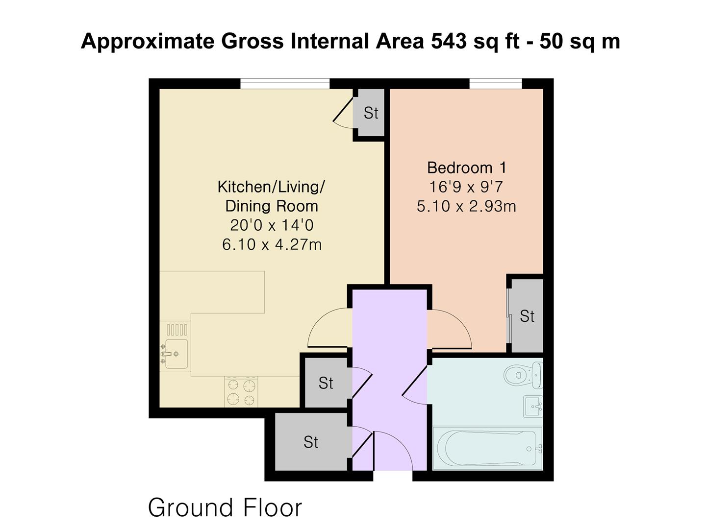 1 Page House, Gilbertson Road, Hertford floorplan