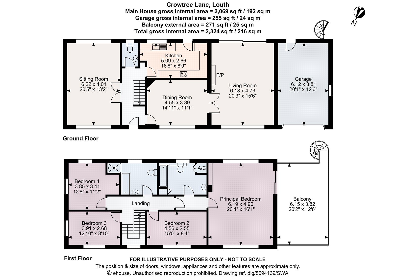 Greenwich House, Louth floorplan