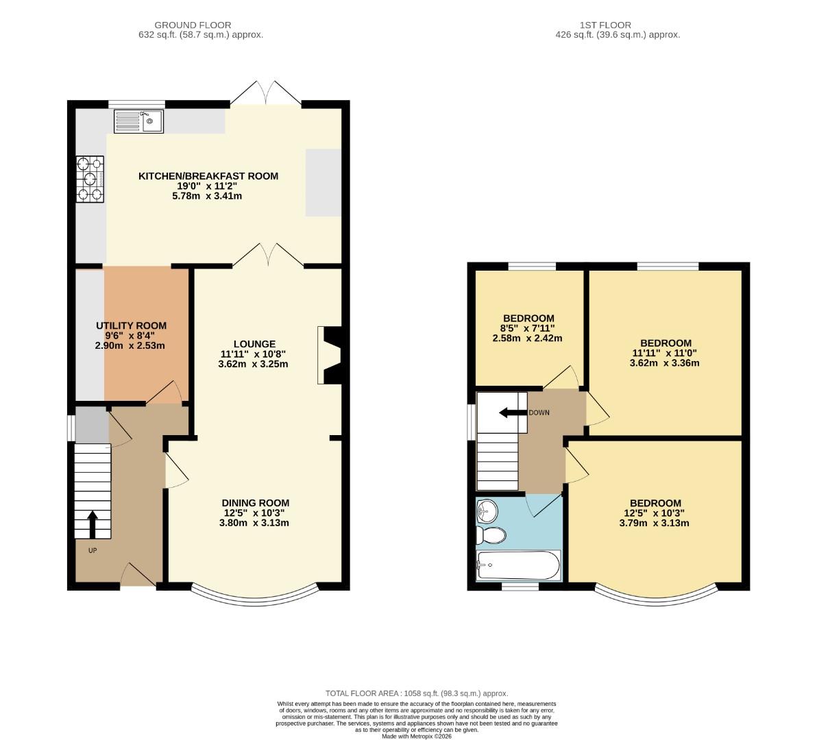 101, Wing Road, Leighton Buzzard floorplan
