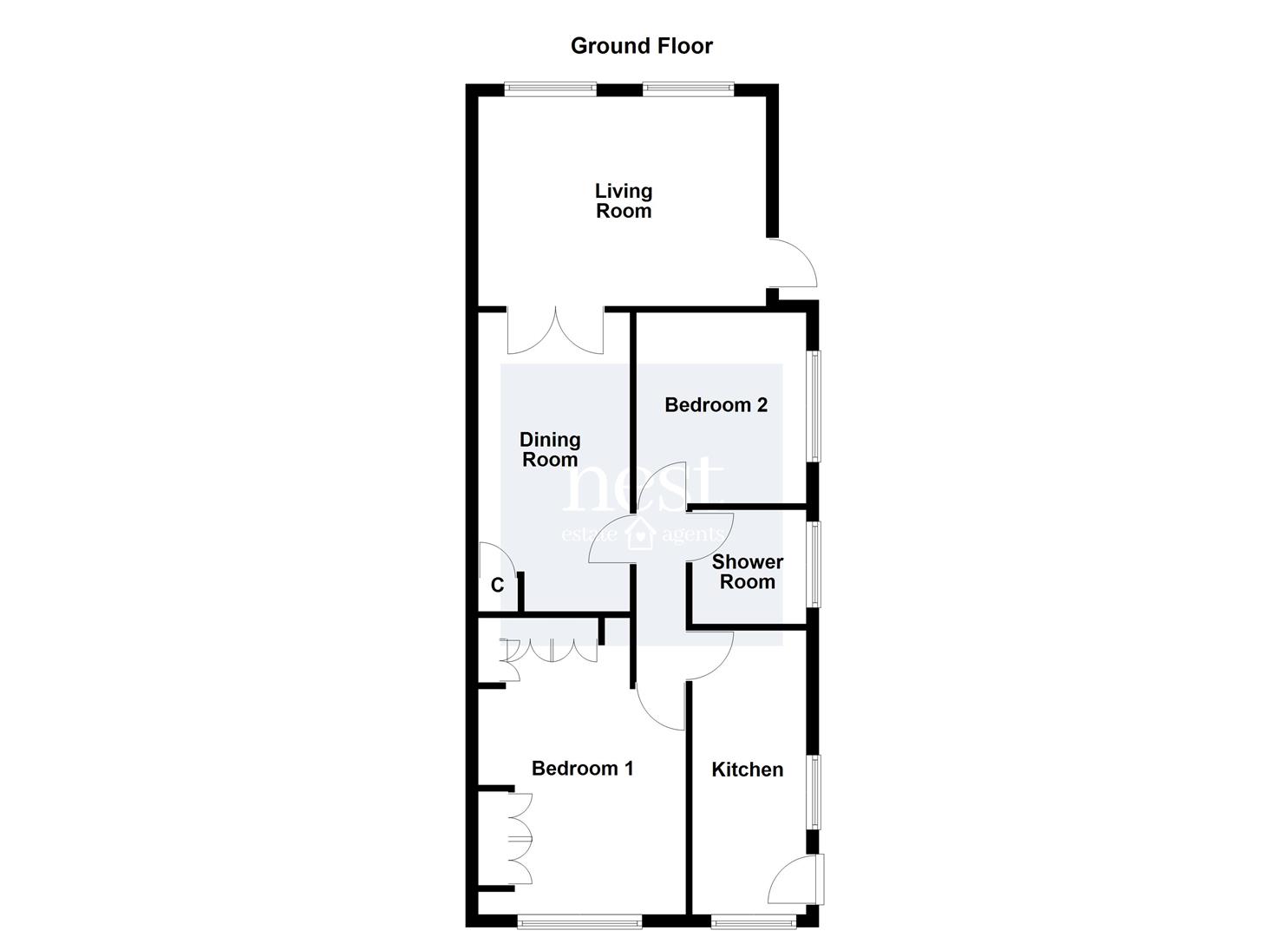 14, Sheridan Close, Leicester floorplan