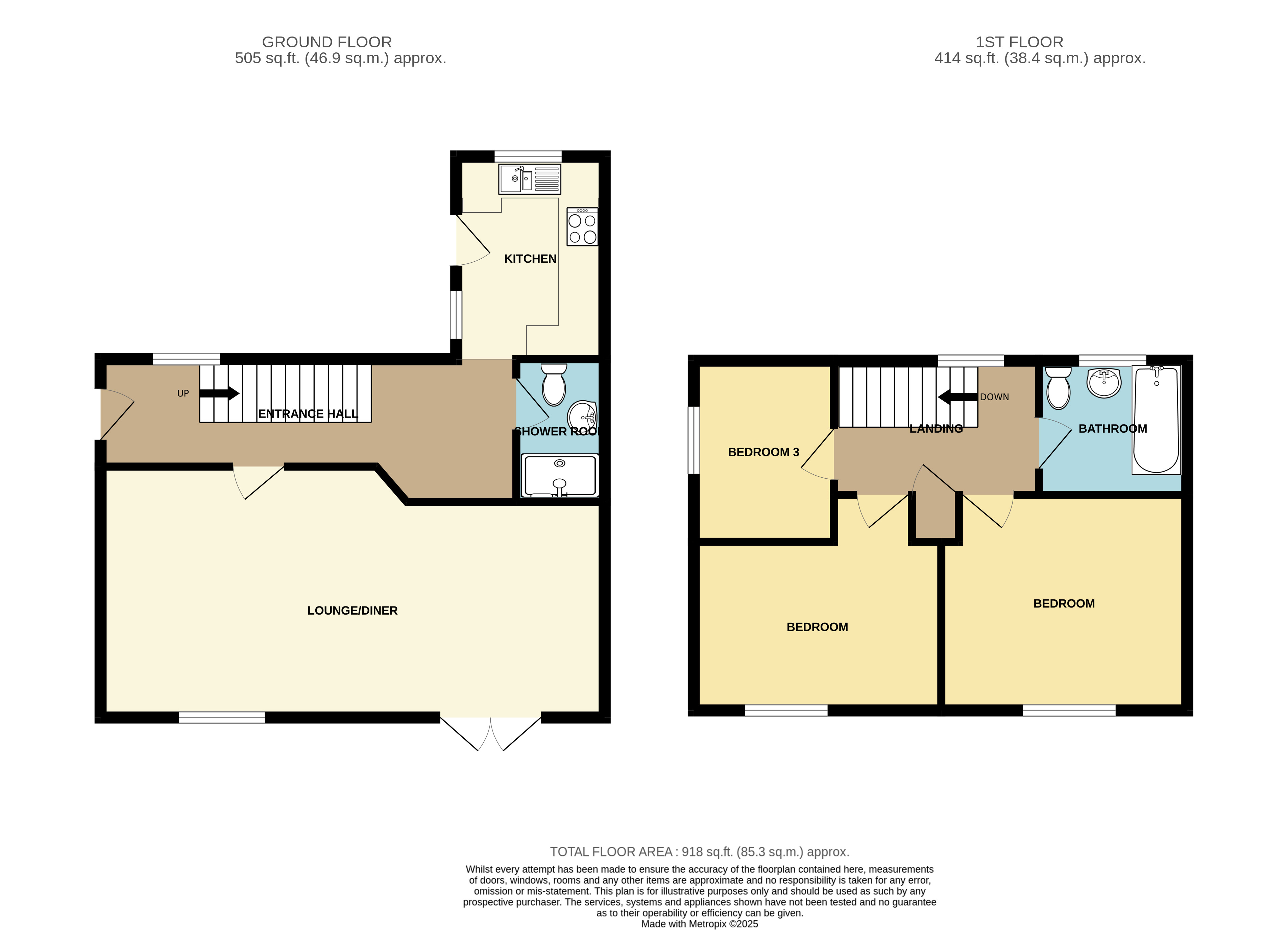 1, Maple Crescent, Trefechan, Merthyr Tydfil floorplan