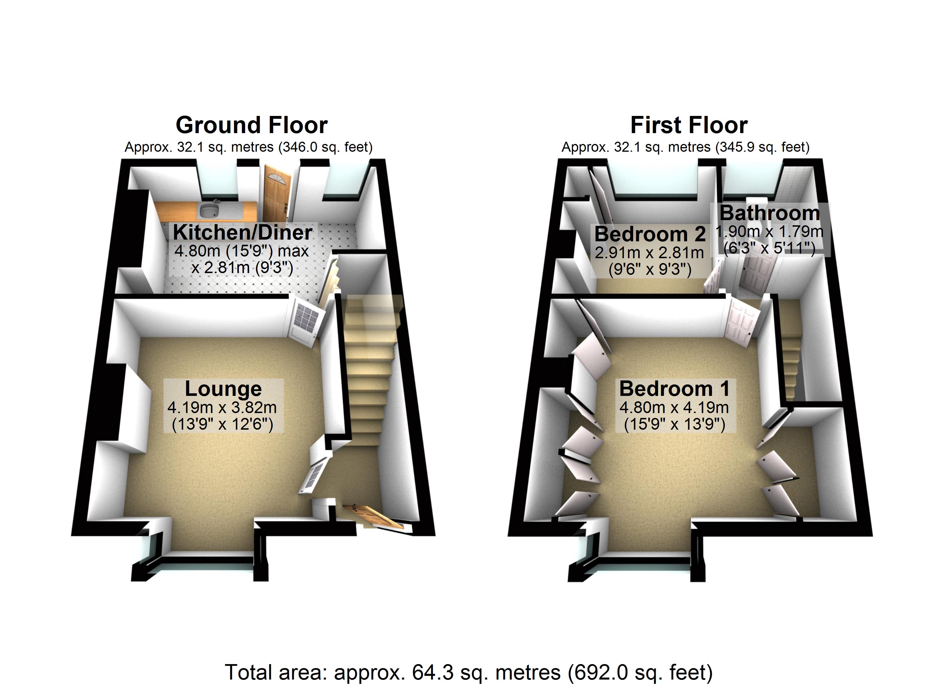 2 Bedrooms Terraced house for sale in Upper Wortley Road, Thorpe Hesley, Rotherham S61
