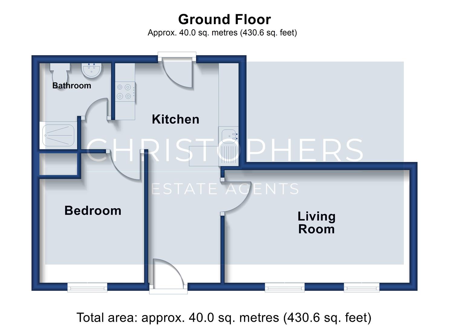 4 Coastguard Cottages, Peverell Terrace, Porthleven floorplan