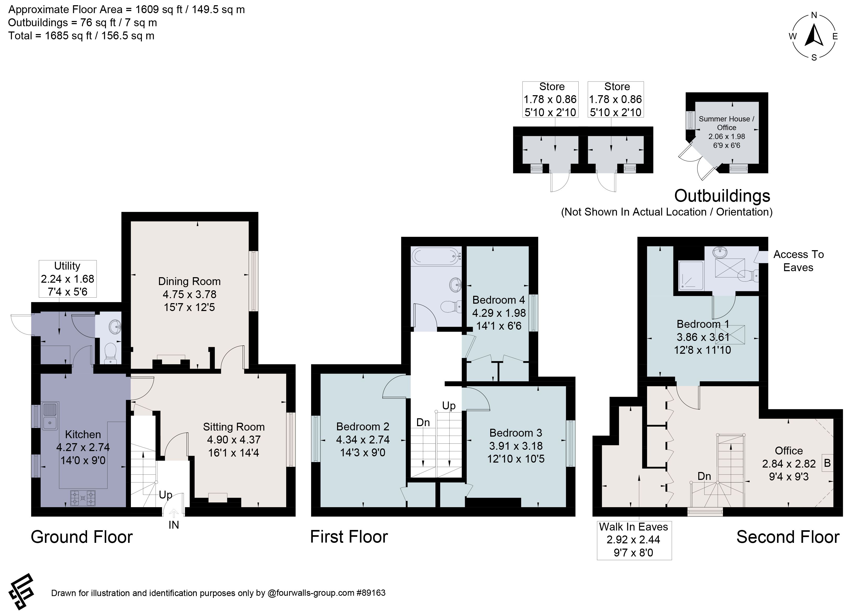 1 Ramster Cottages,, Petworth Road, Godalming floorplan