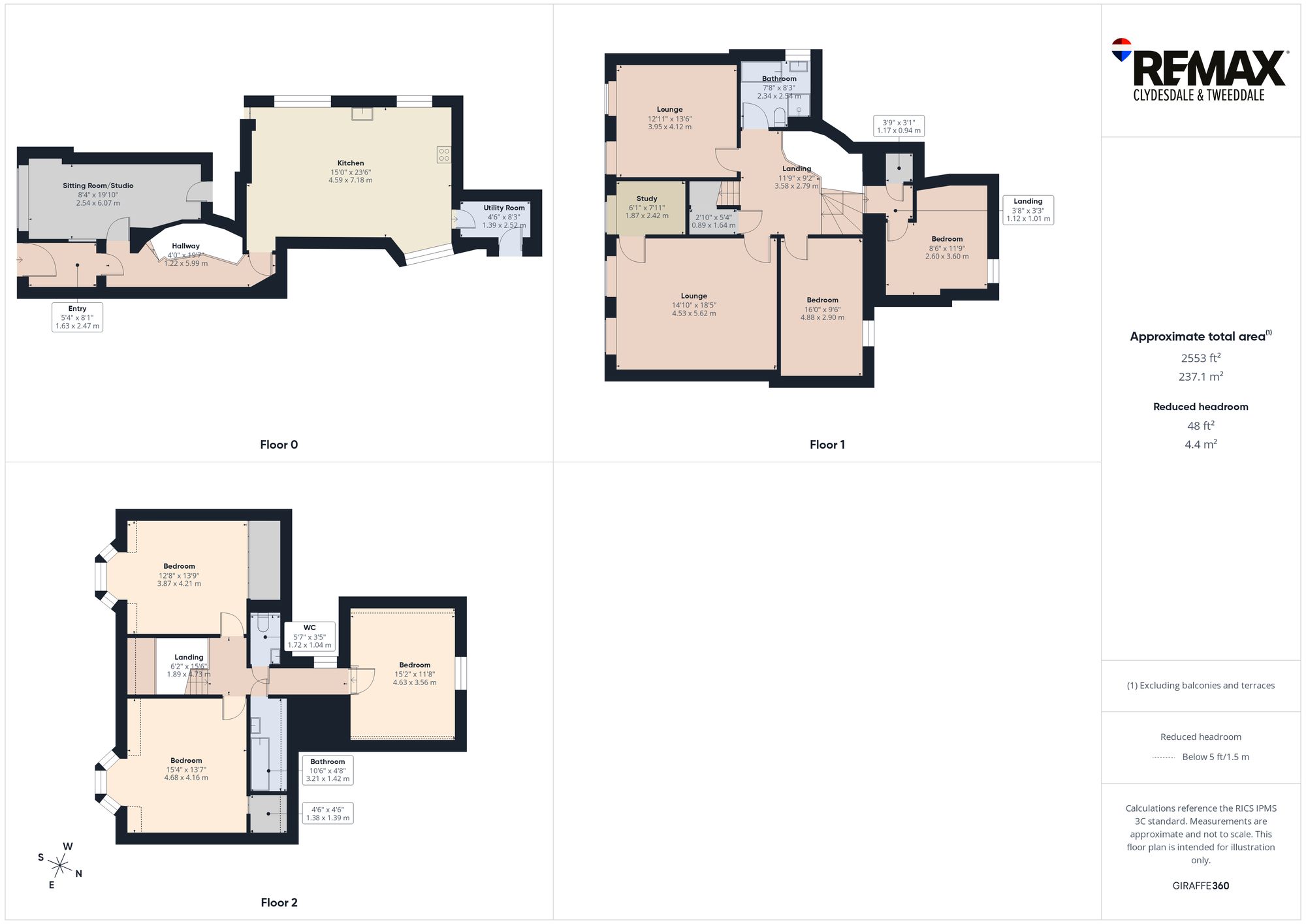 125 High Street, Biggar floorplan