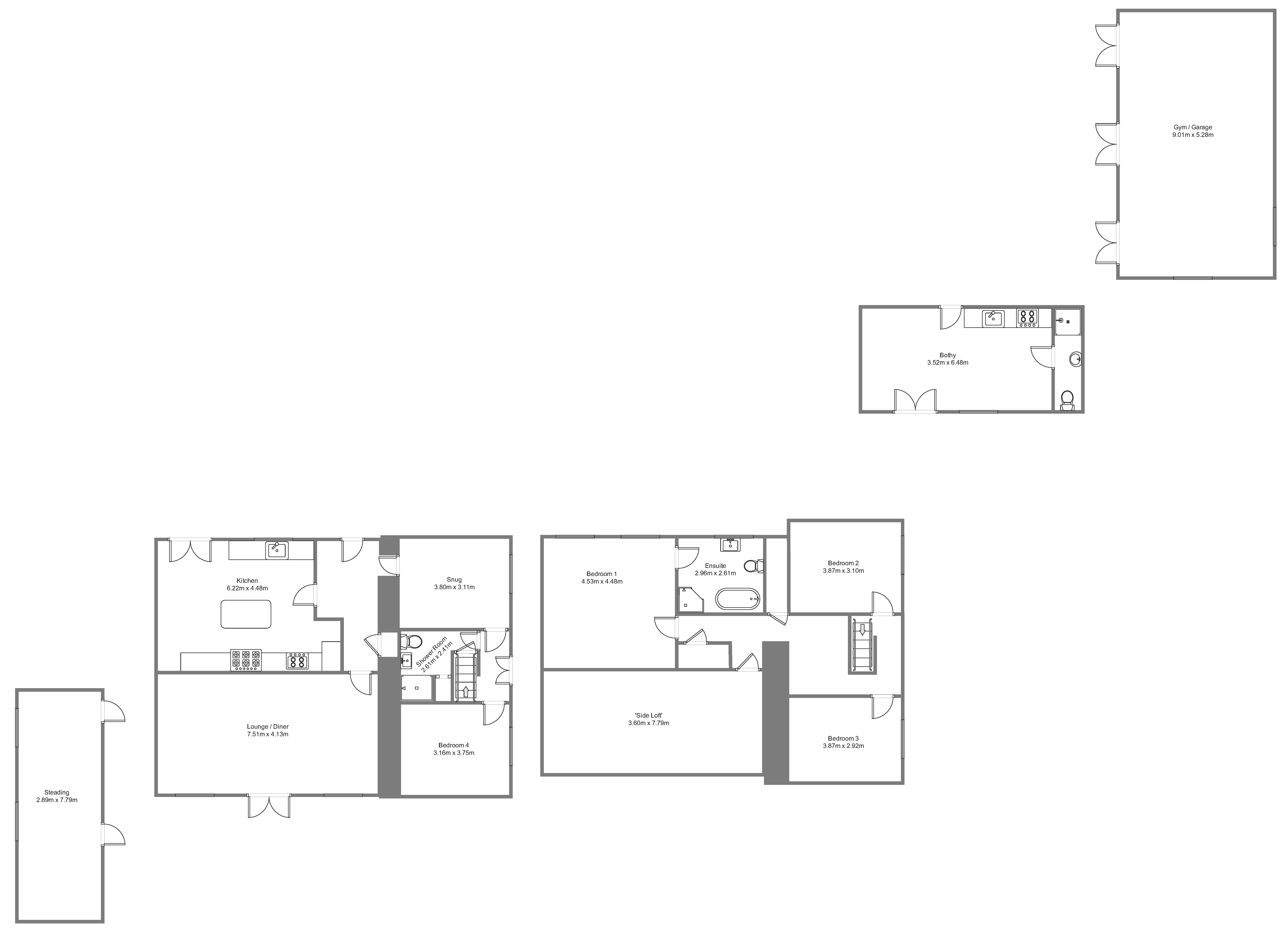 Banscol, Rogart floorplan