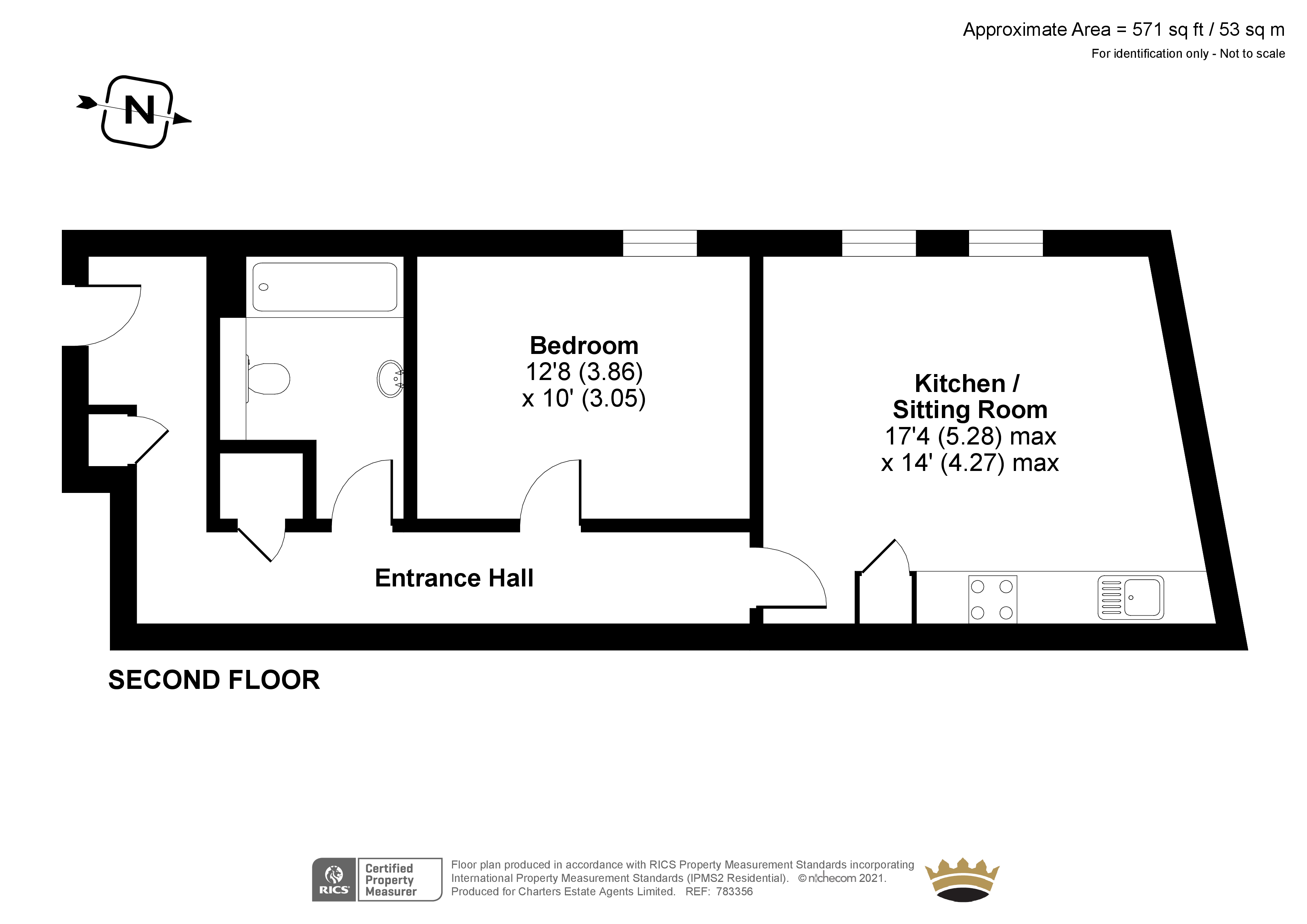 9 The Courtyard, 8A Carlton Crescent, Southampton SO15, 1 bedroom flat