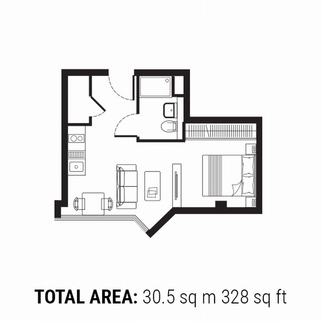 0 Bedrooms Studio to rent in Trinity Square, 23-59 Staines Road, Hounslow, Middlesex TW3