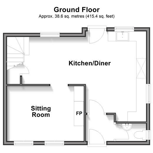 The Street Appledore, Ashford floorplan