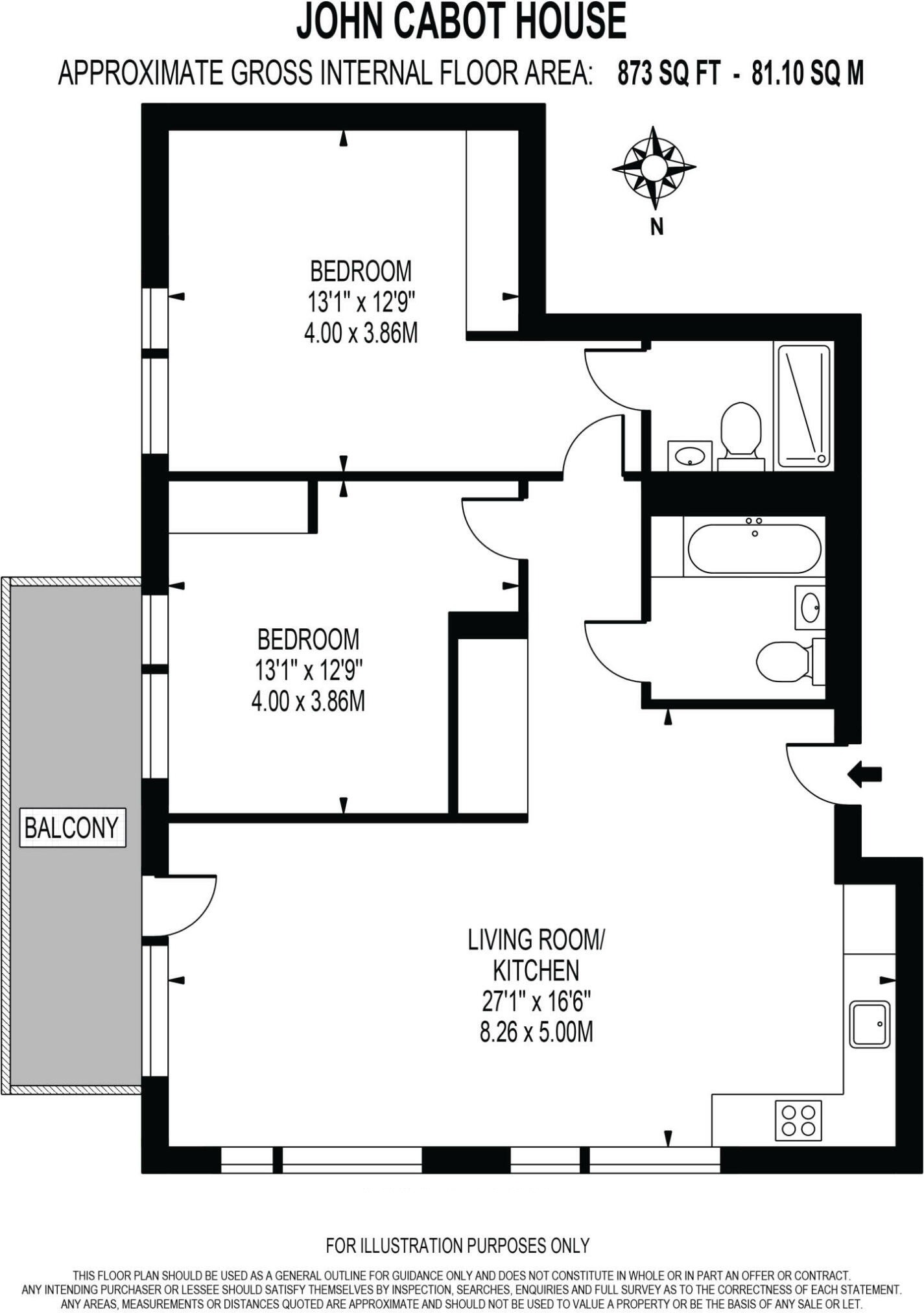 85 John Cabot House, 4 Clipper Street, Greater London floorplan
