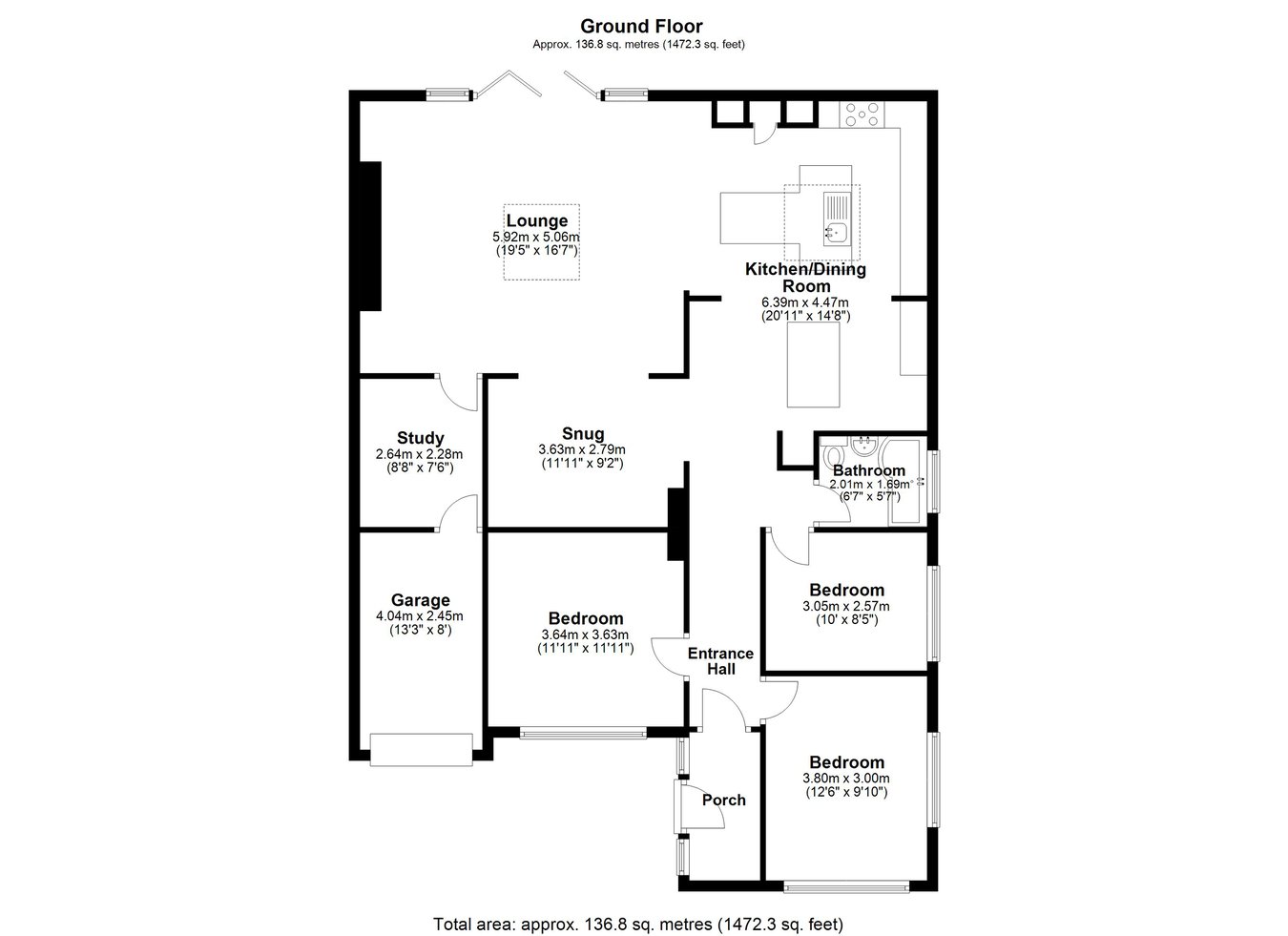 409, Canterbury Road, Folkestone floorplan