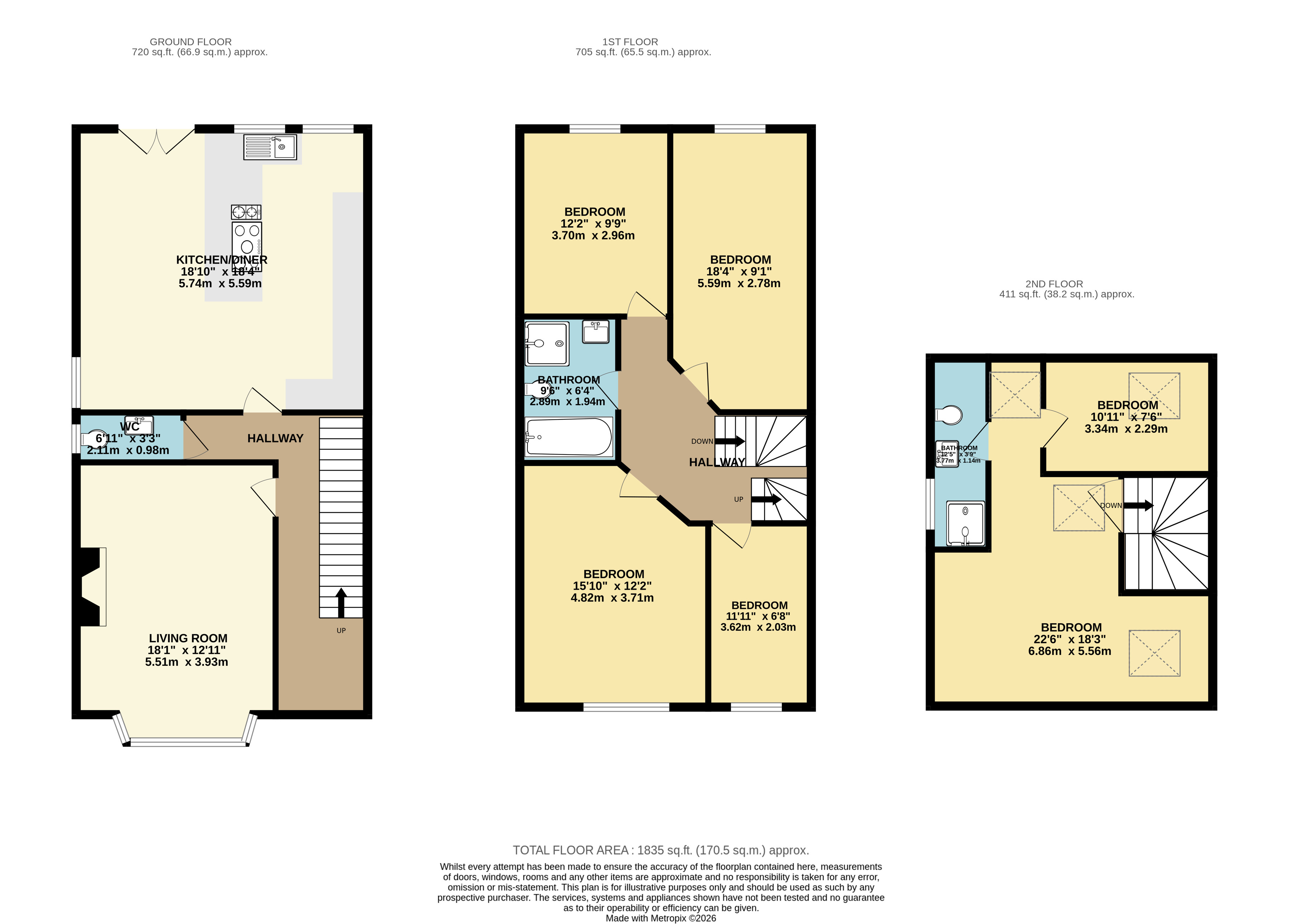 8, Talbot Road, Leeds floorplan