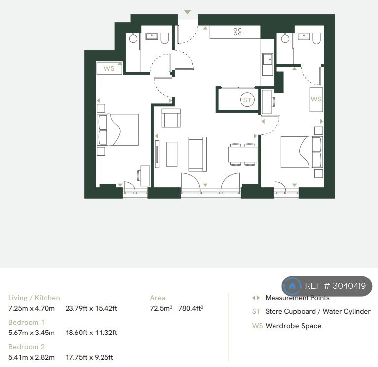 Apt  Waterhouse Gardens, Waterhouse Tower  Dutton Street, Manchester floorplan