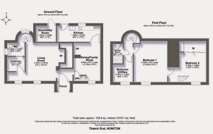 Thatch End,, Feniton, Devon floorplan