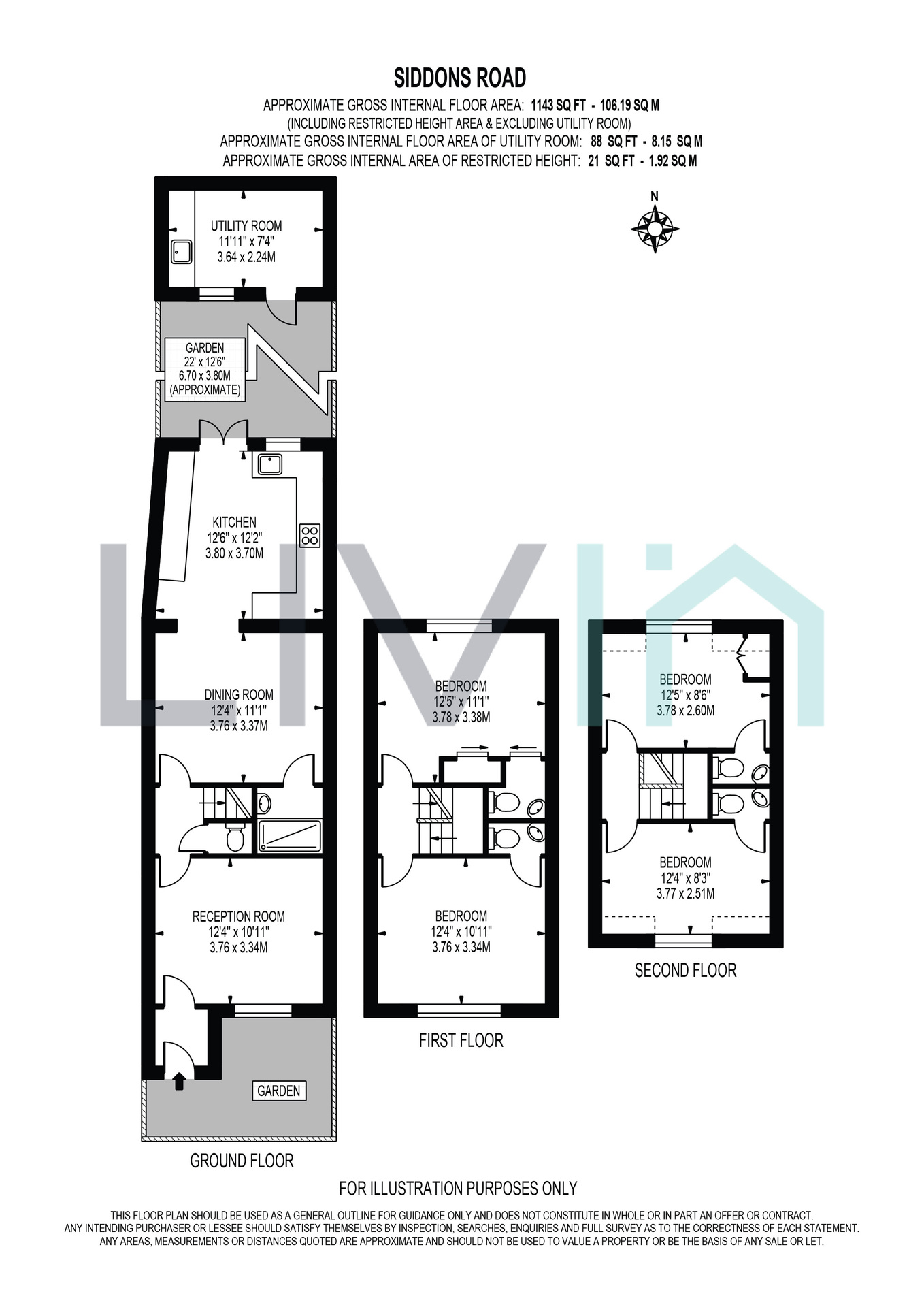22 Siddons Road, Croydon floorplan