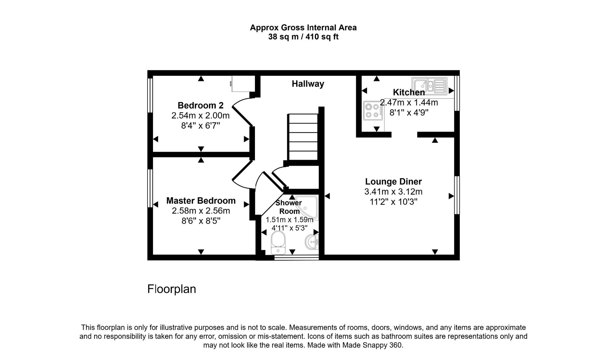 9a Hill Road, Weston-Super-Mare floorplan