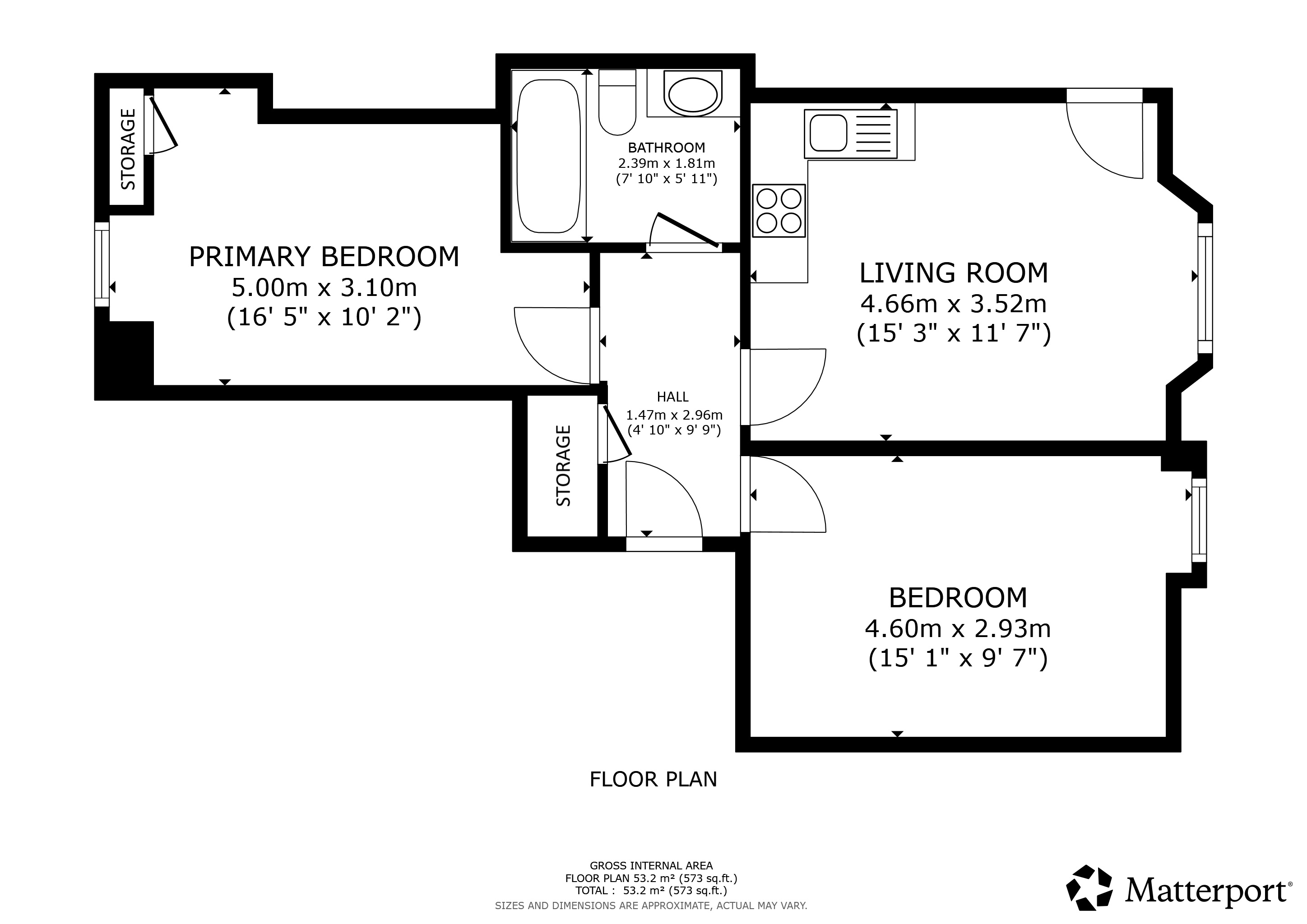 95, West Graham Street, Flat 0/2, Garnethill floorplan