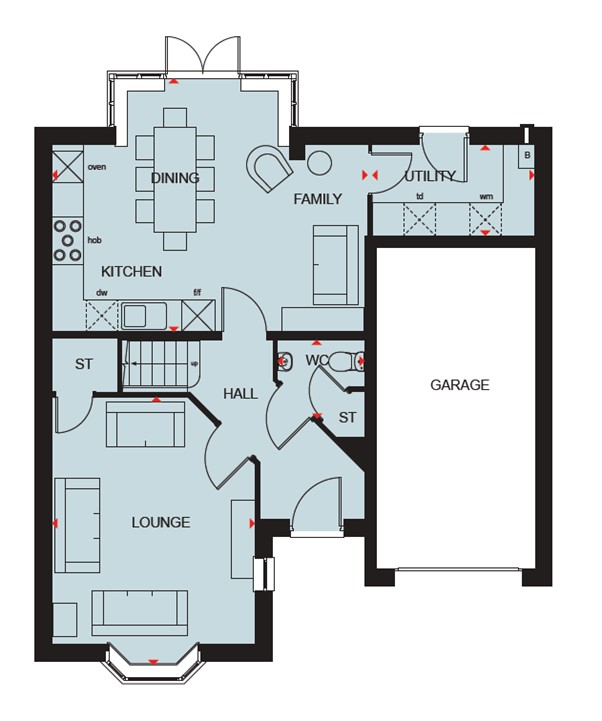 Newton Lane, Newton, Nottingham floorplan