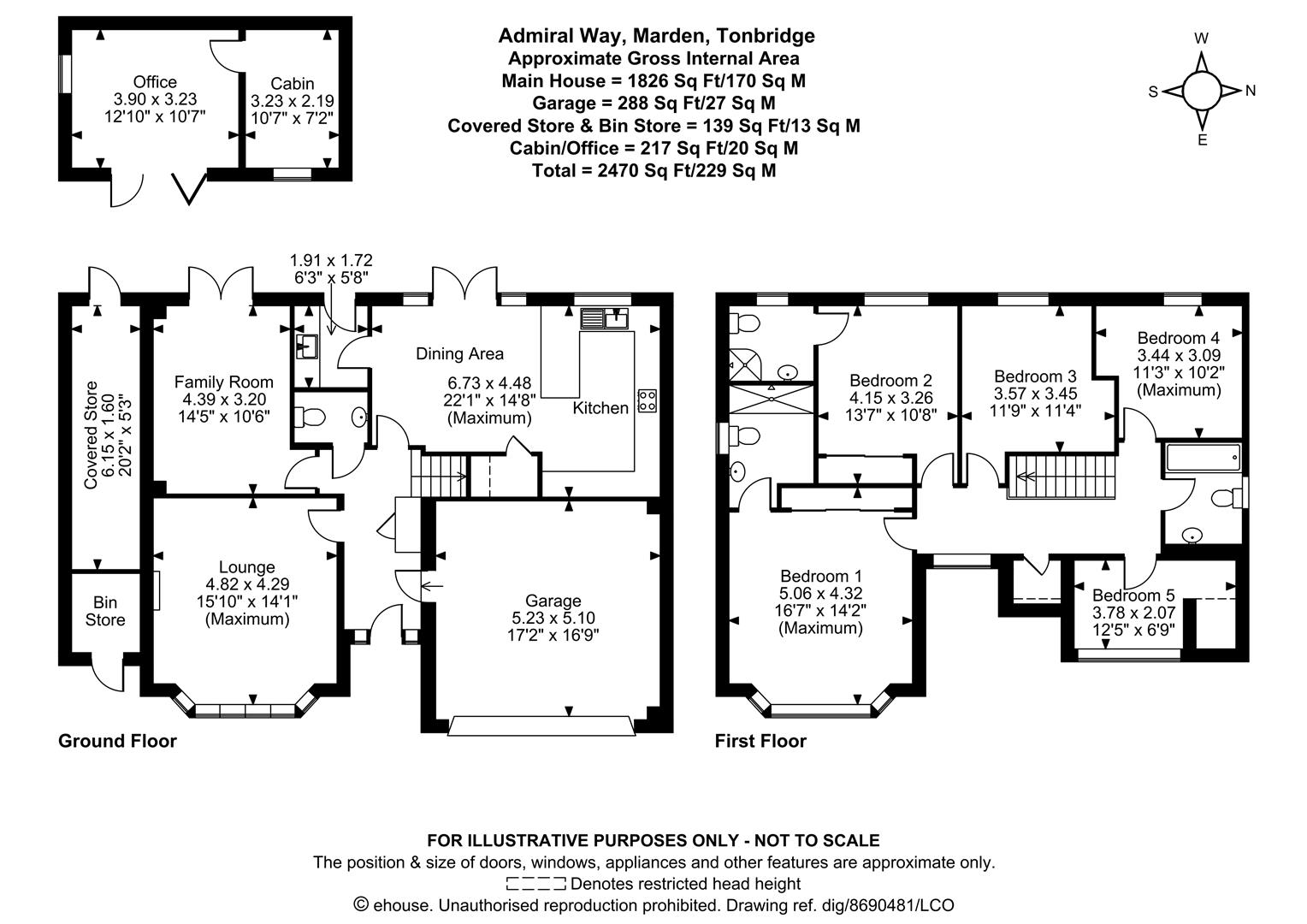 27, Admiral Way, Tonbridge floorplan