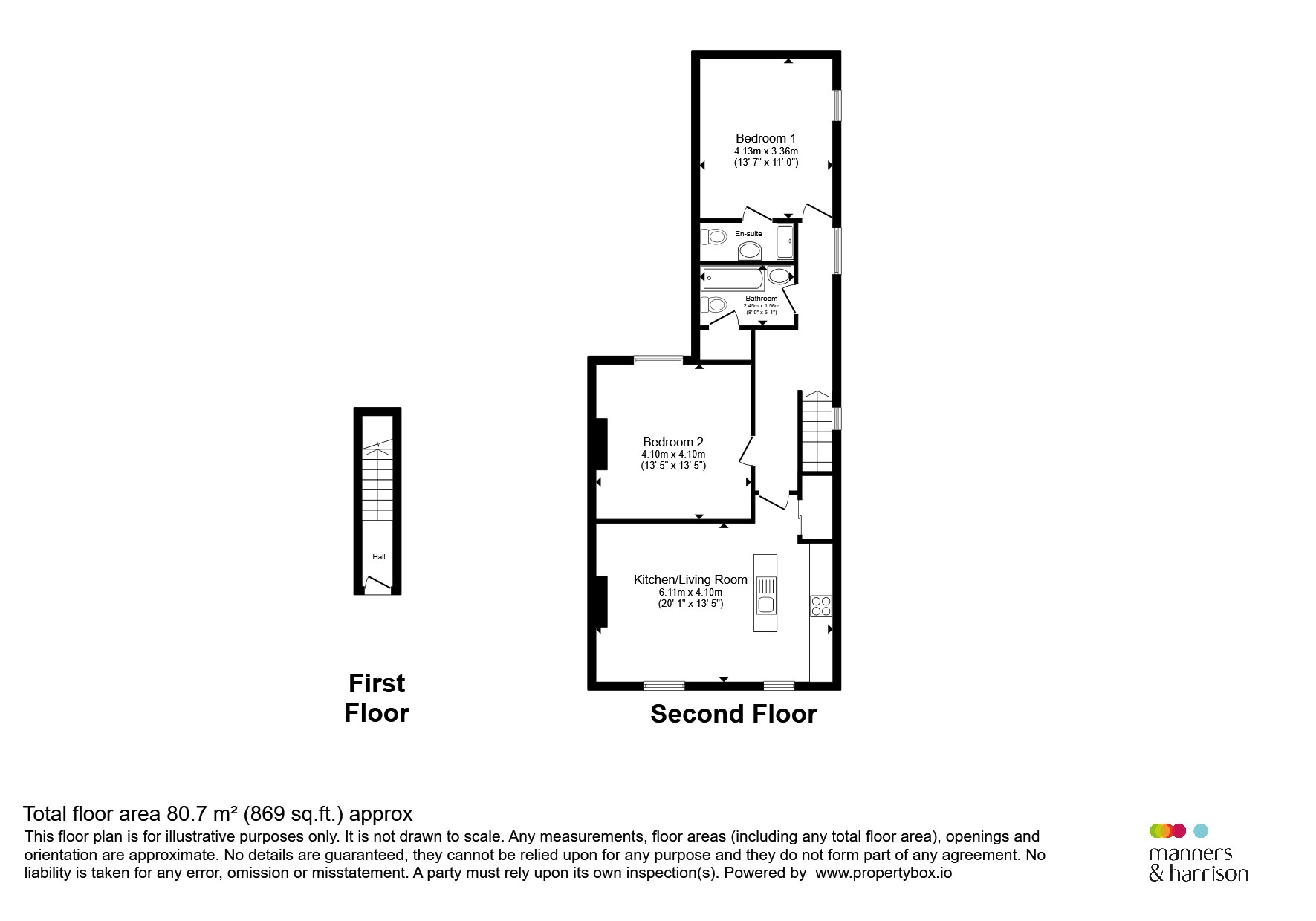 Flat 2, 3a, Amber Street, Saltburn-By-The-Sea floorplan