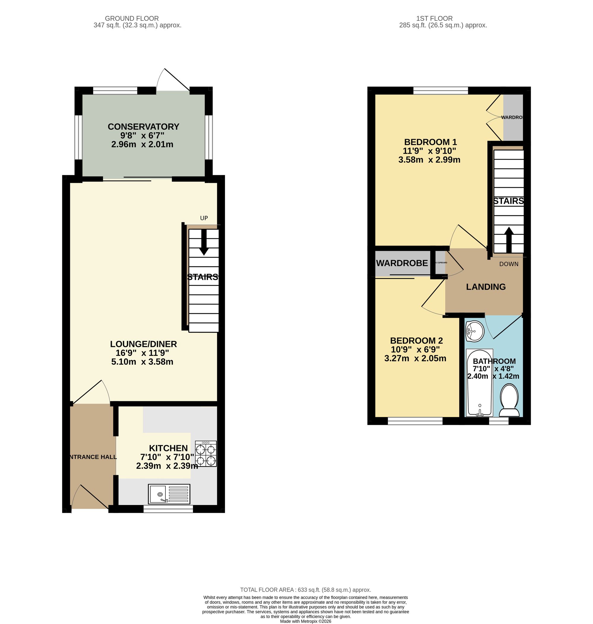 10 Castell Llwyd, Hengoed floorplan