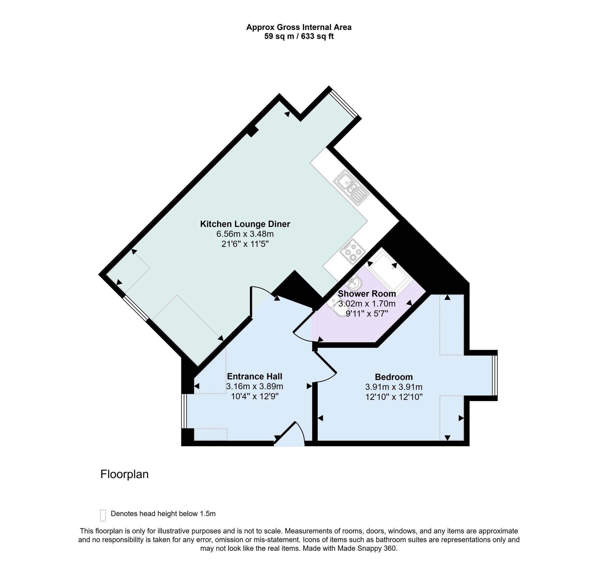 82, Greenside, Preston floorplan