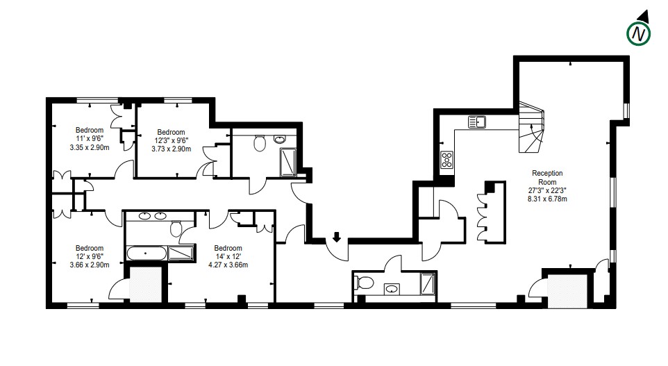Merchant Square East, Paddington floorplan