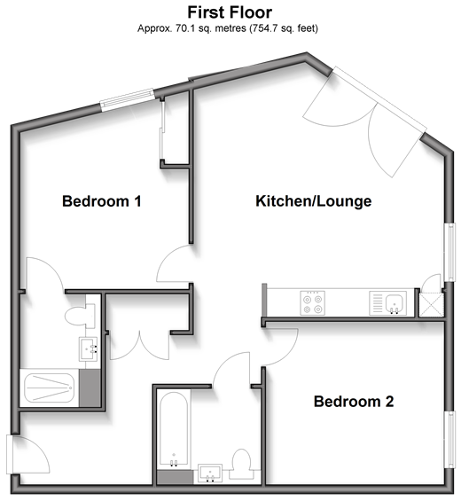 Saunders Park View, Brighton floorplan