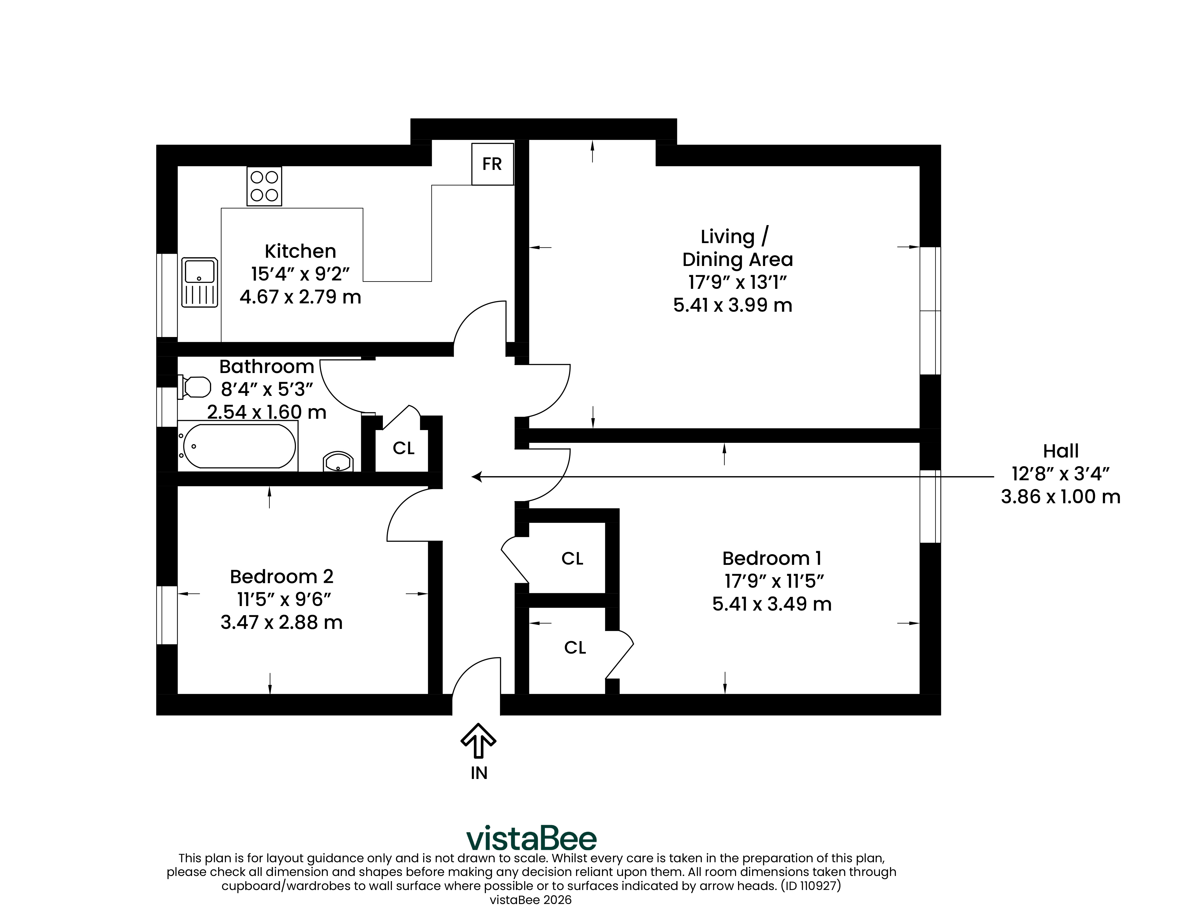 2/1, 9, Ledgate, Lanarkshire floorplan