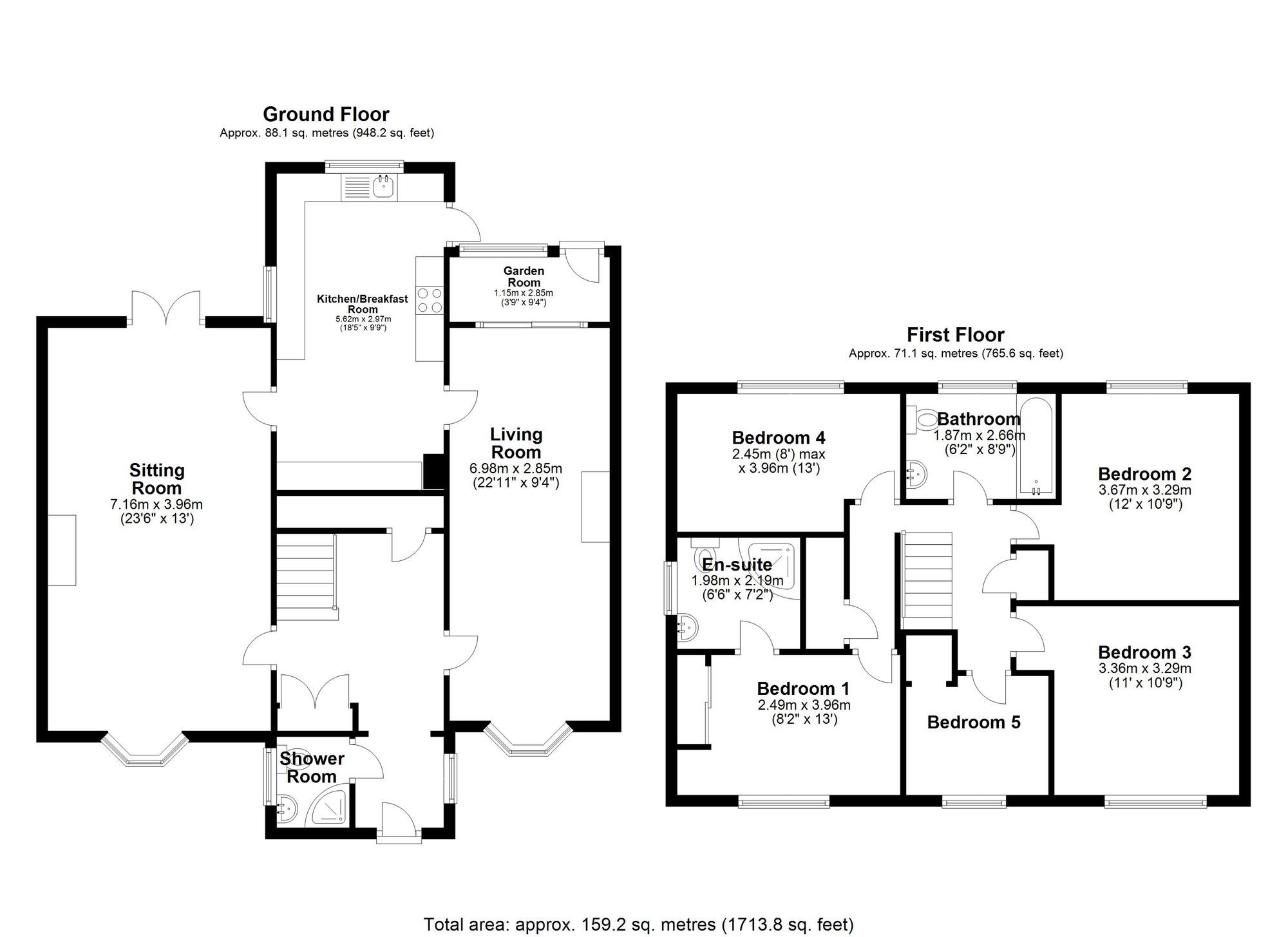 1 Barleycroft, Ware floorplan