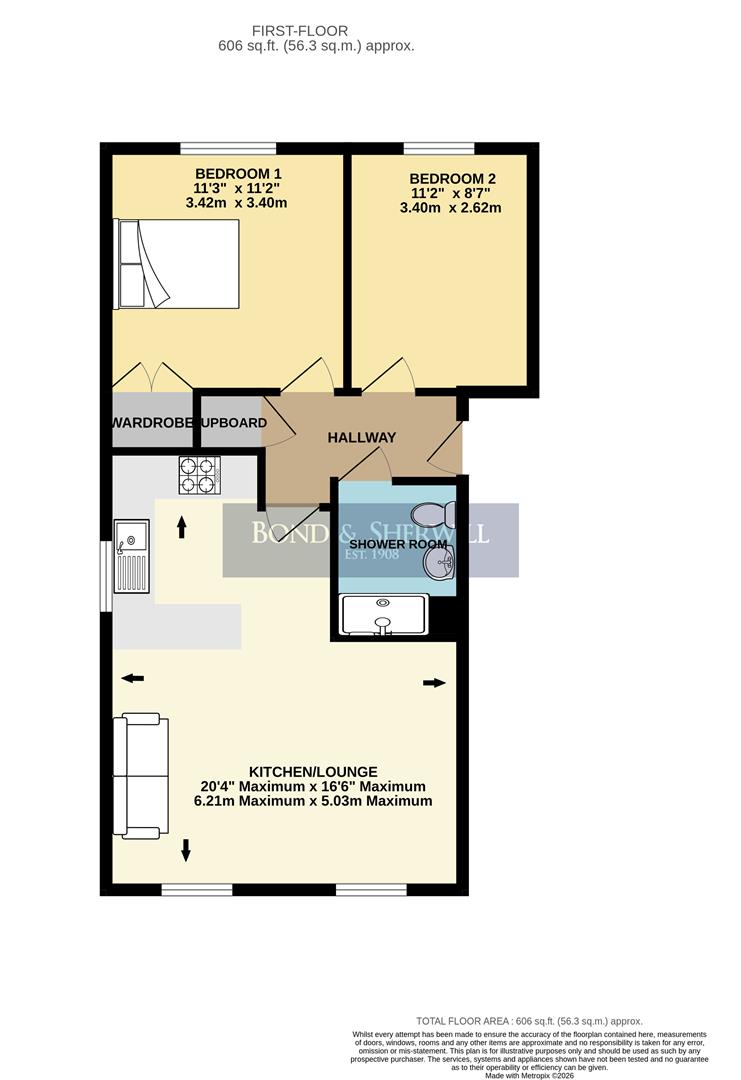 Flat 3, 183, Chipstead Valley Road, Coulsdon floorplan