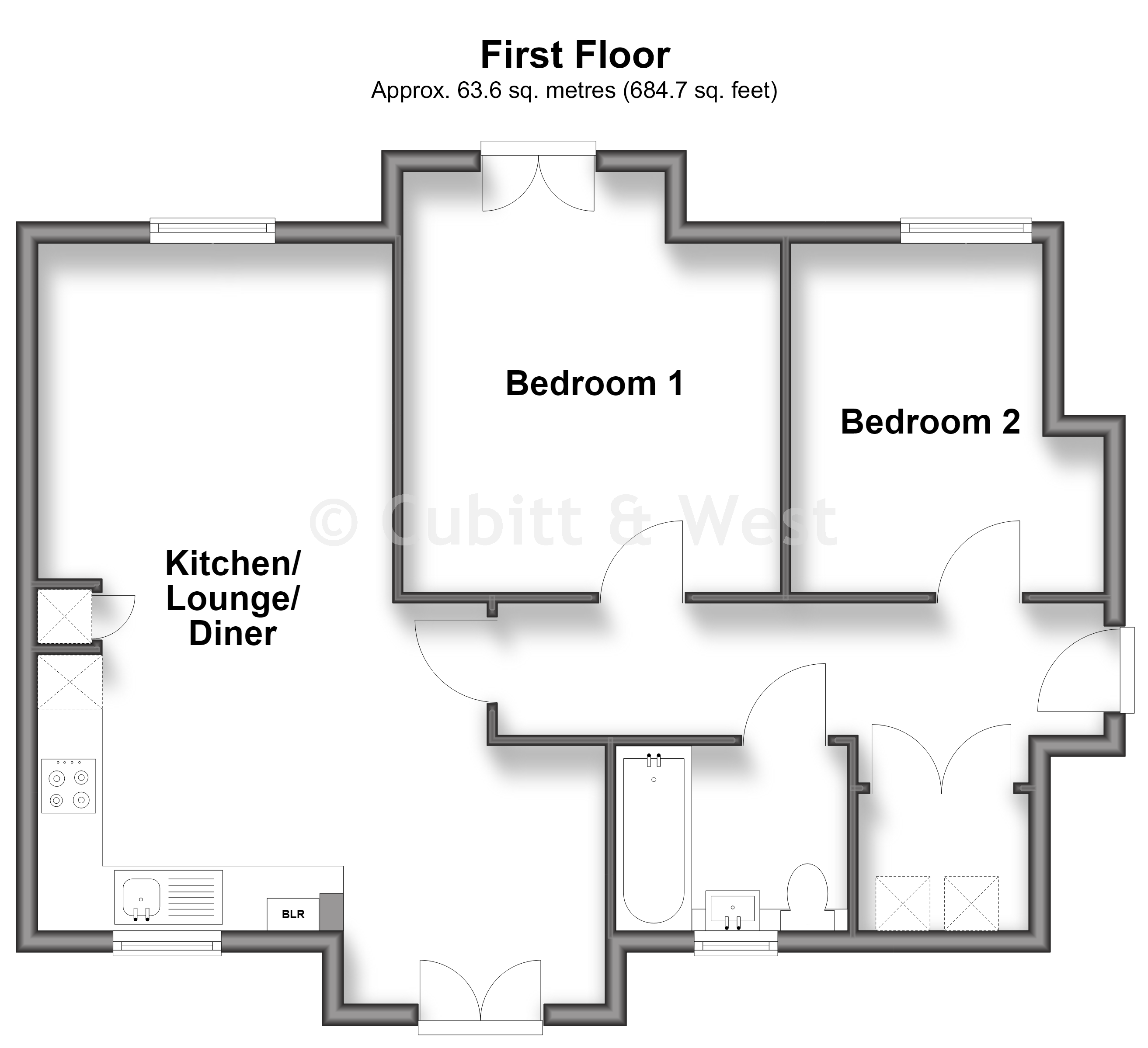 Opal House, Daffodil Crescent, Crawley floorplan
