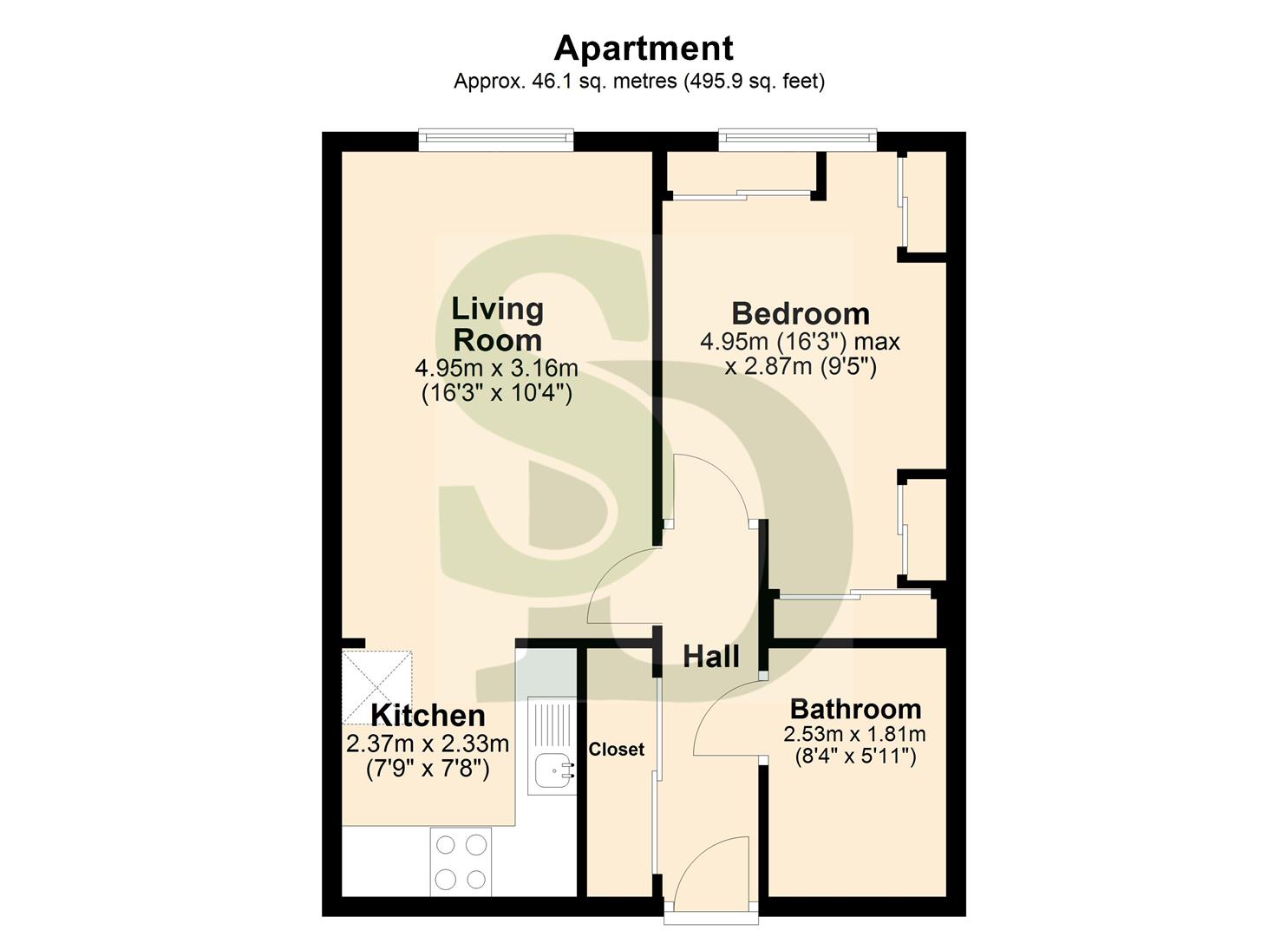 31, Limewood Court, Beehive Lane, Ilford floorplan