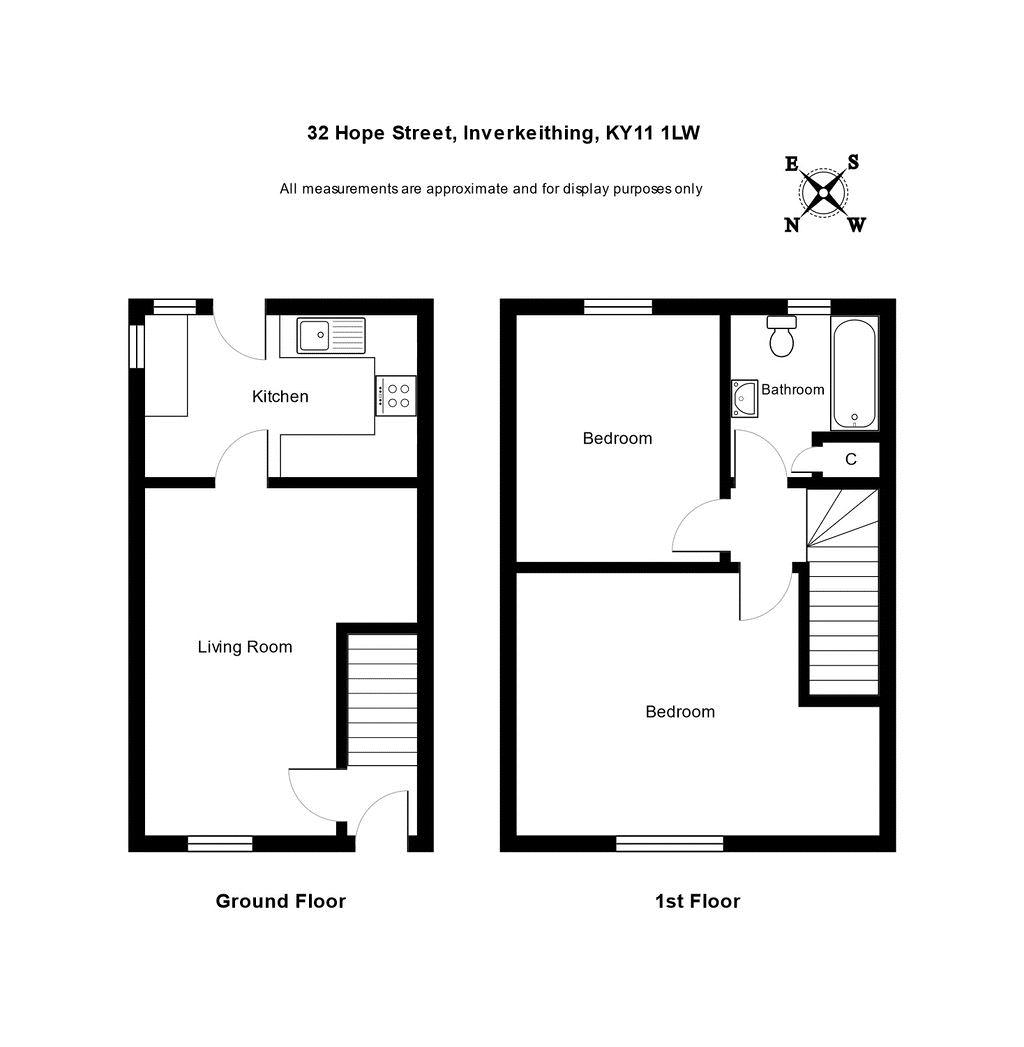 Hope Street, Inverkeithing KY11, 2 bedroom semidetached house for sale