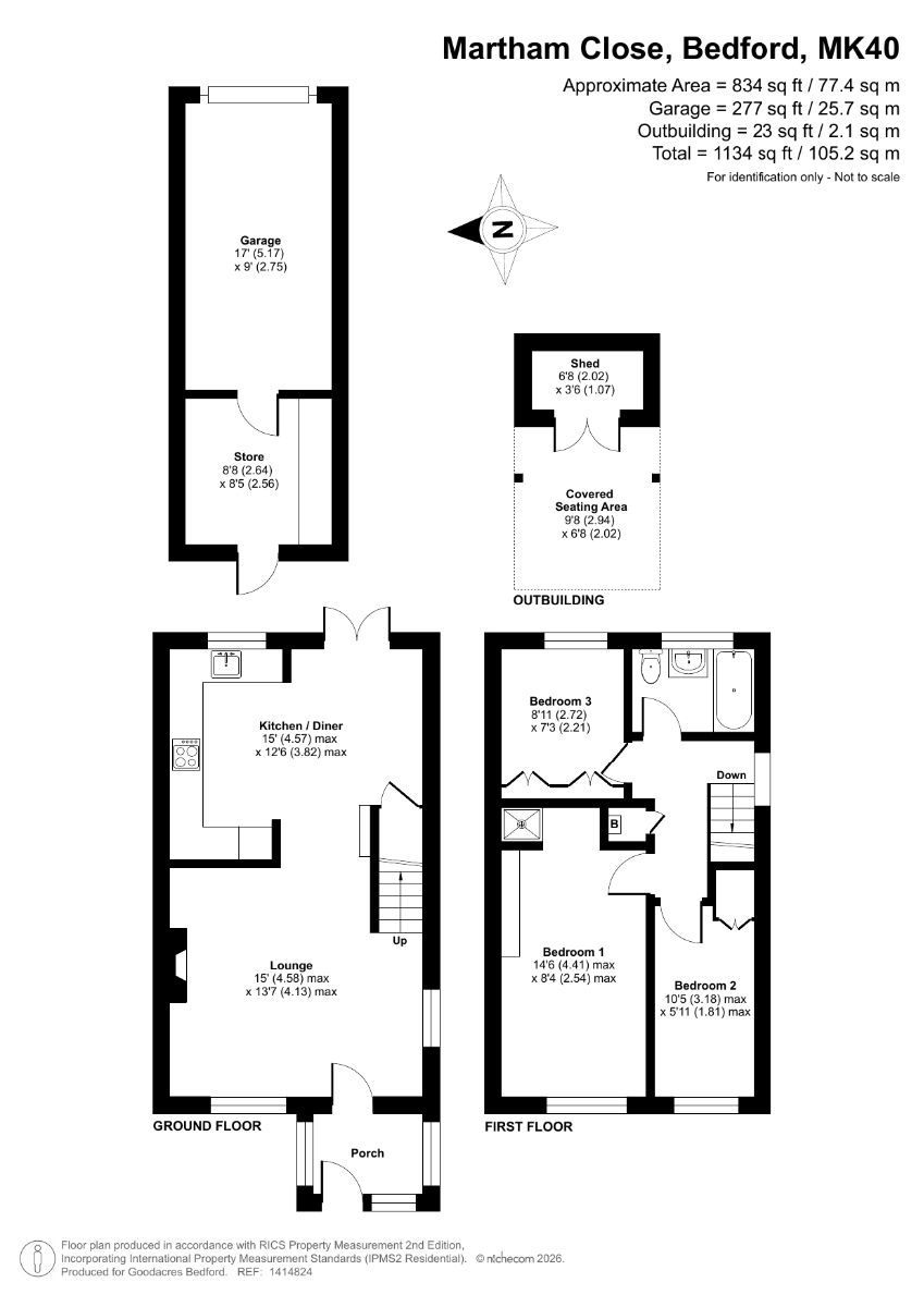 9 Martham Close, Bedford floorplan