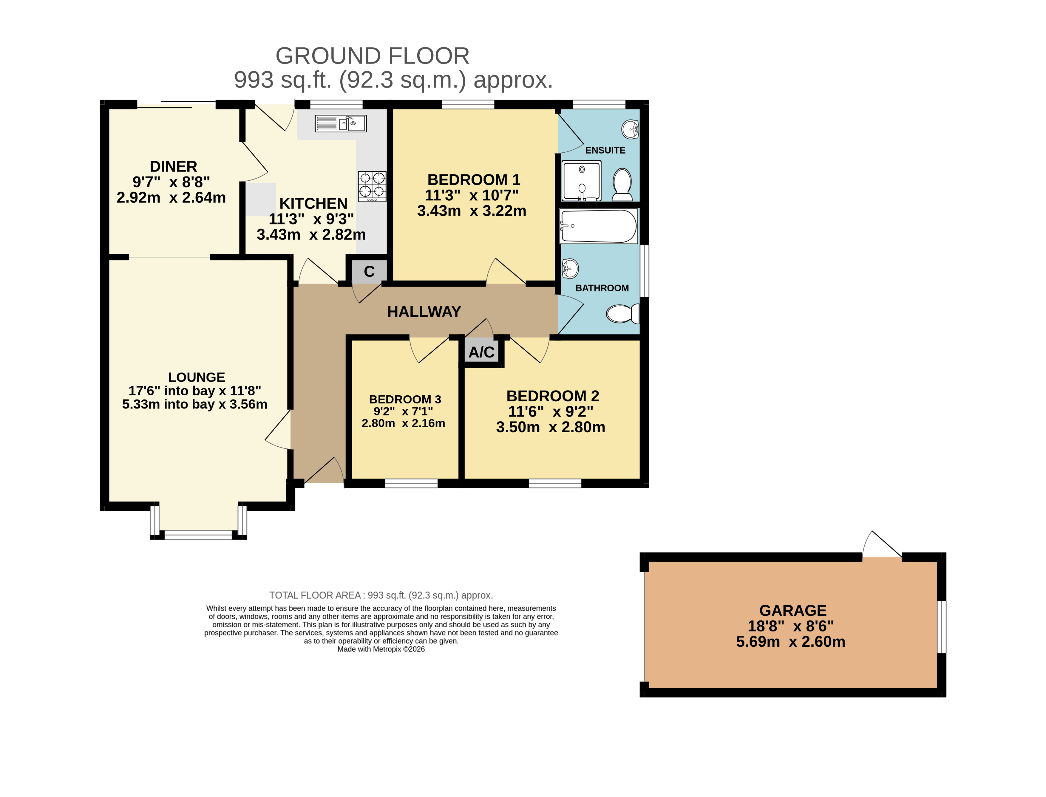 15, Rosewood Grove, Barnstaple floorplan
