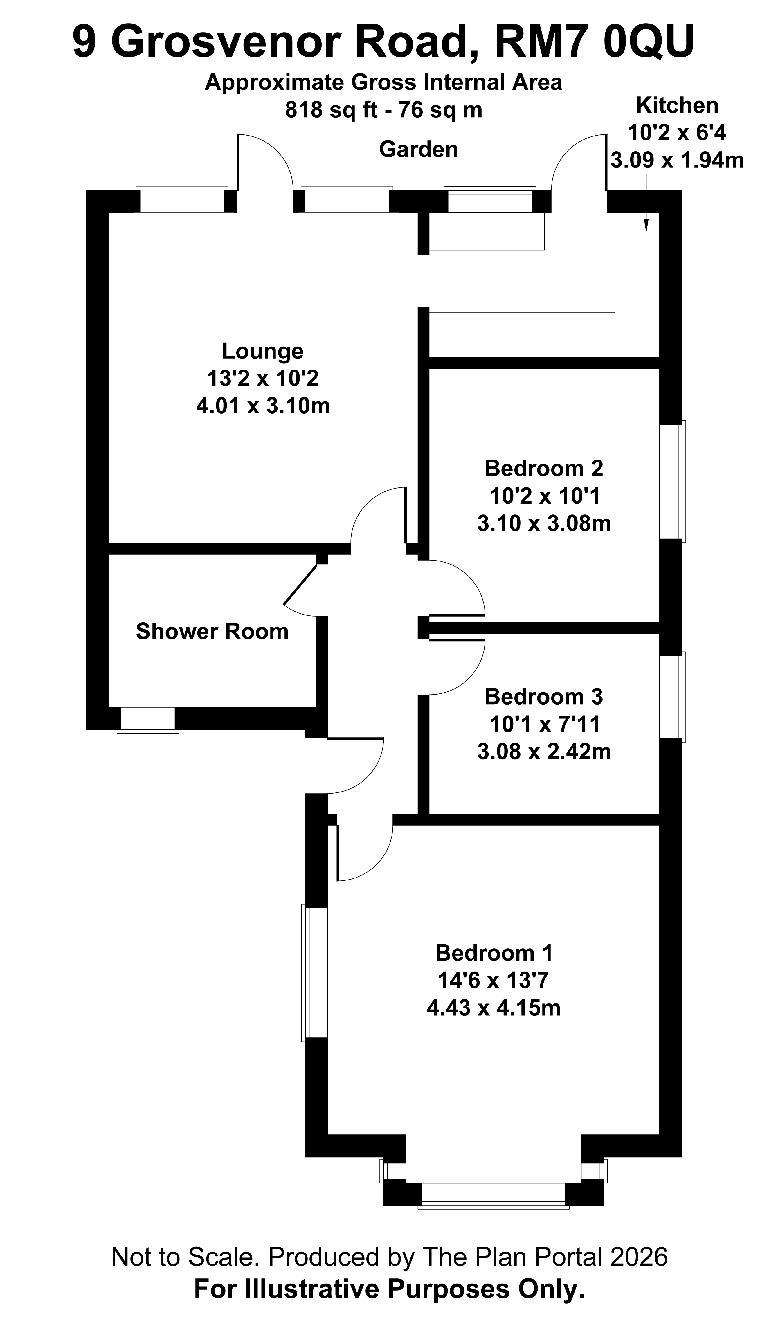 9, Grosvenor Road, Romford floorplan