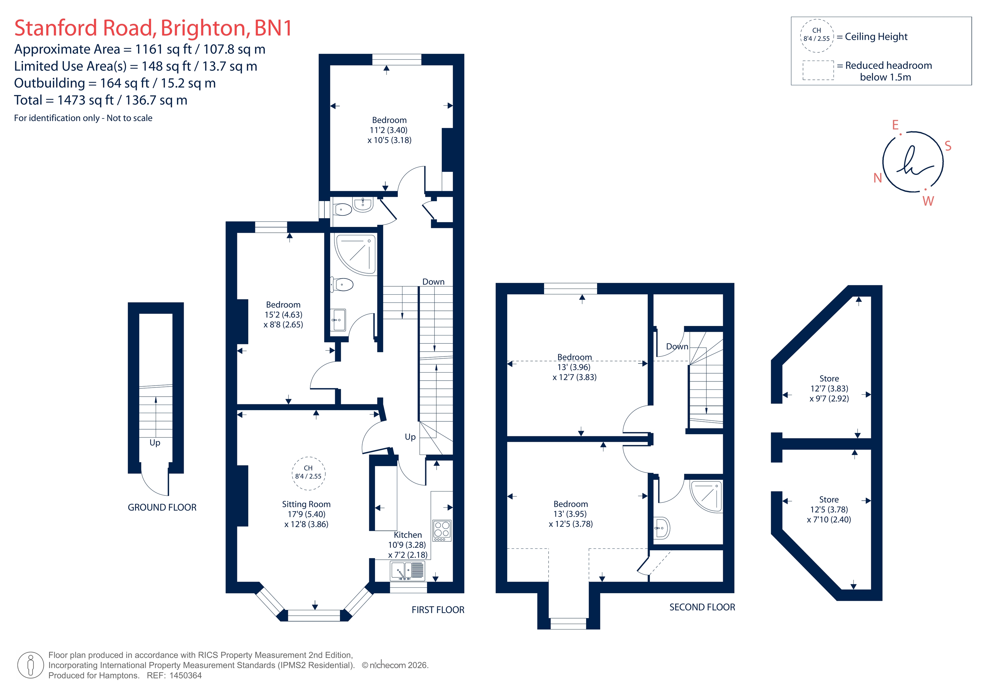 Top Floor Flat, 32, Stanford Road, Brighton floorplan