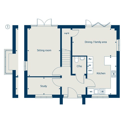Chicory Crescent, Hailsham floorplan