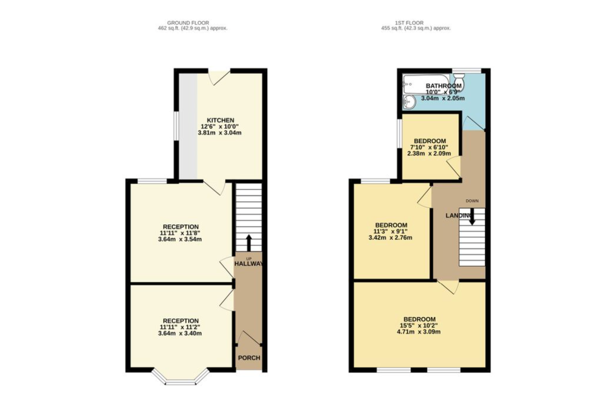 71 Queens Road, New Tredegar floorplan