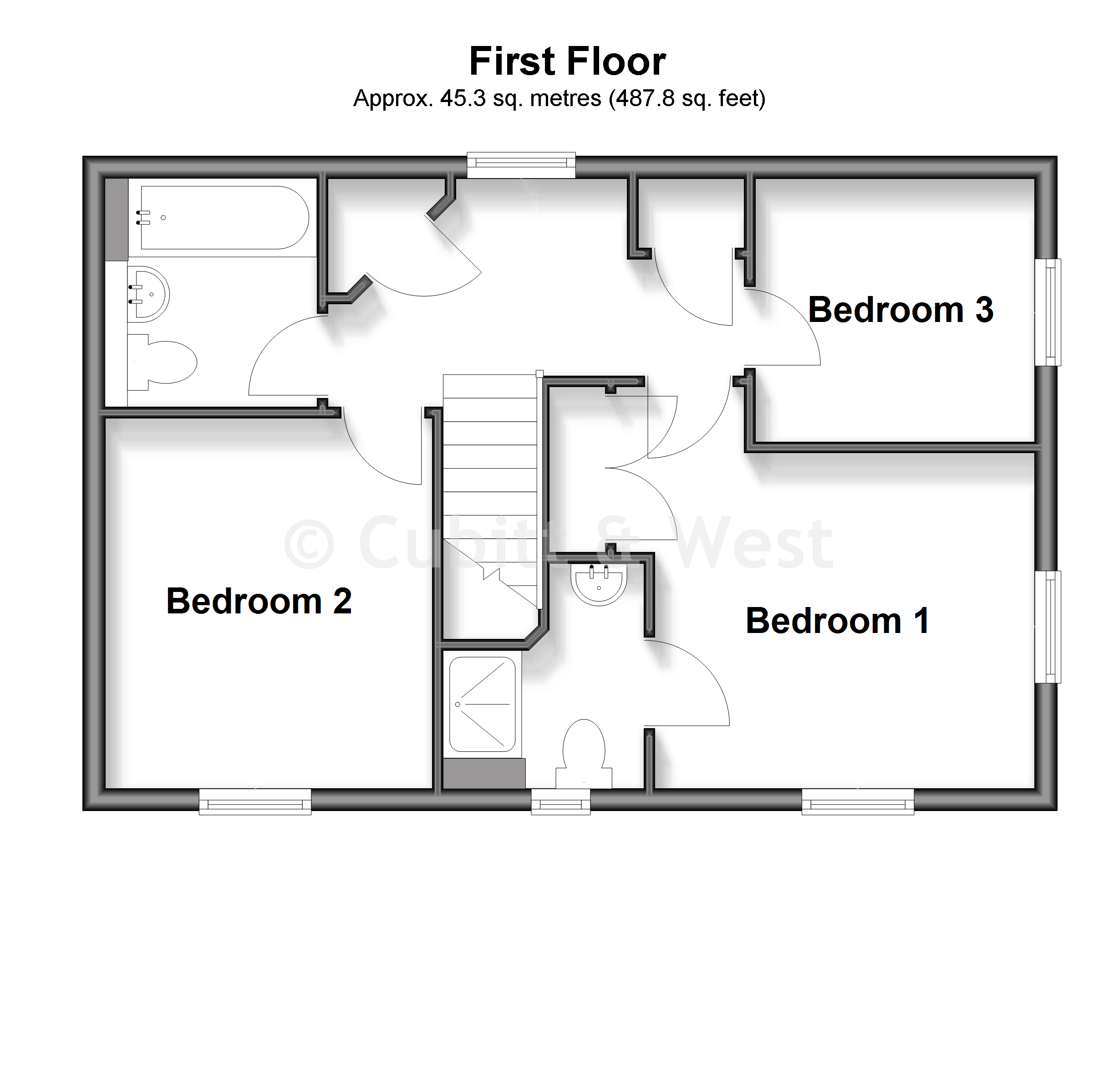 1, Hewitts Road, Cranleigh floorplan