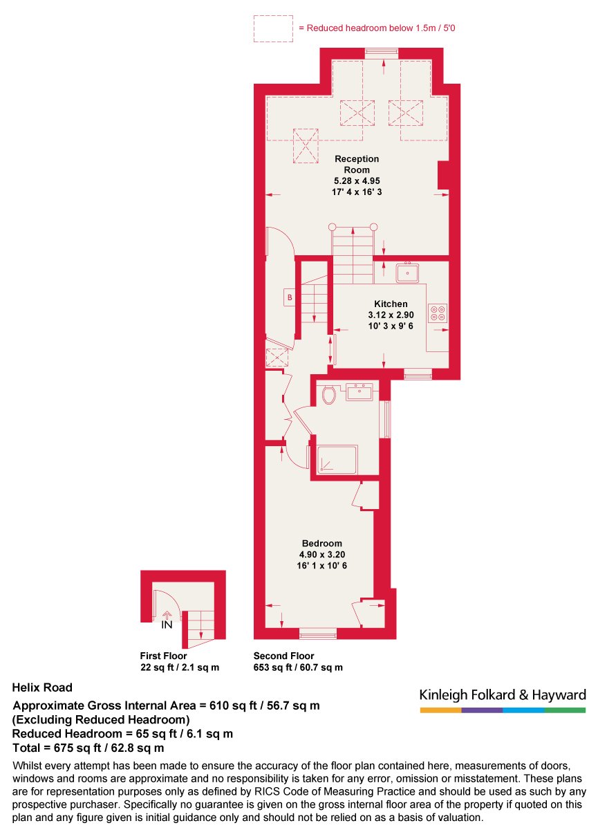 3, 91, Helix Road, London floorplan
