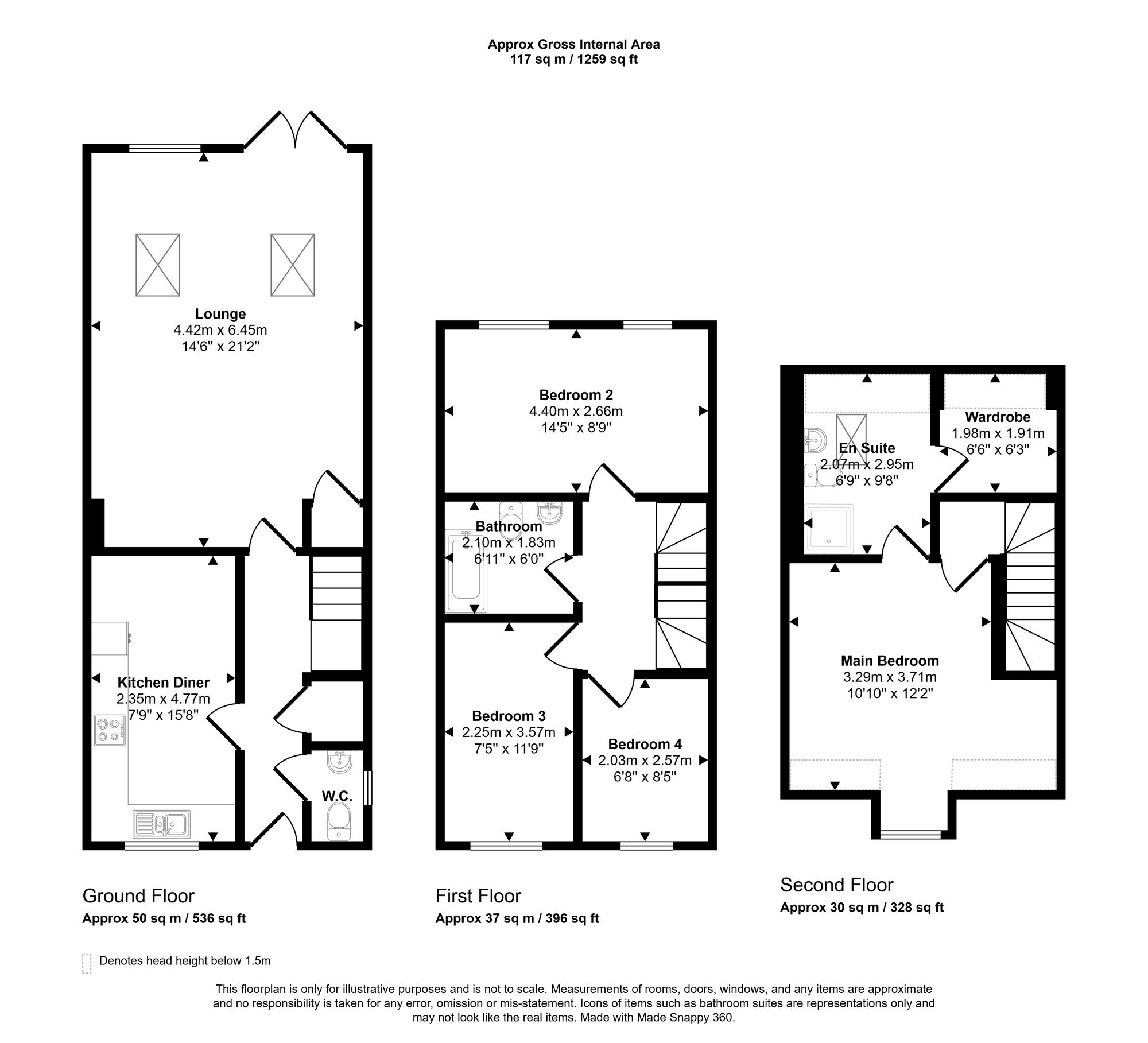 39 Mill Street, Wigan floorplan