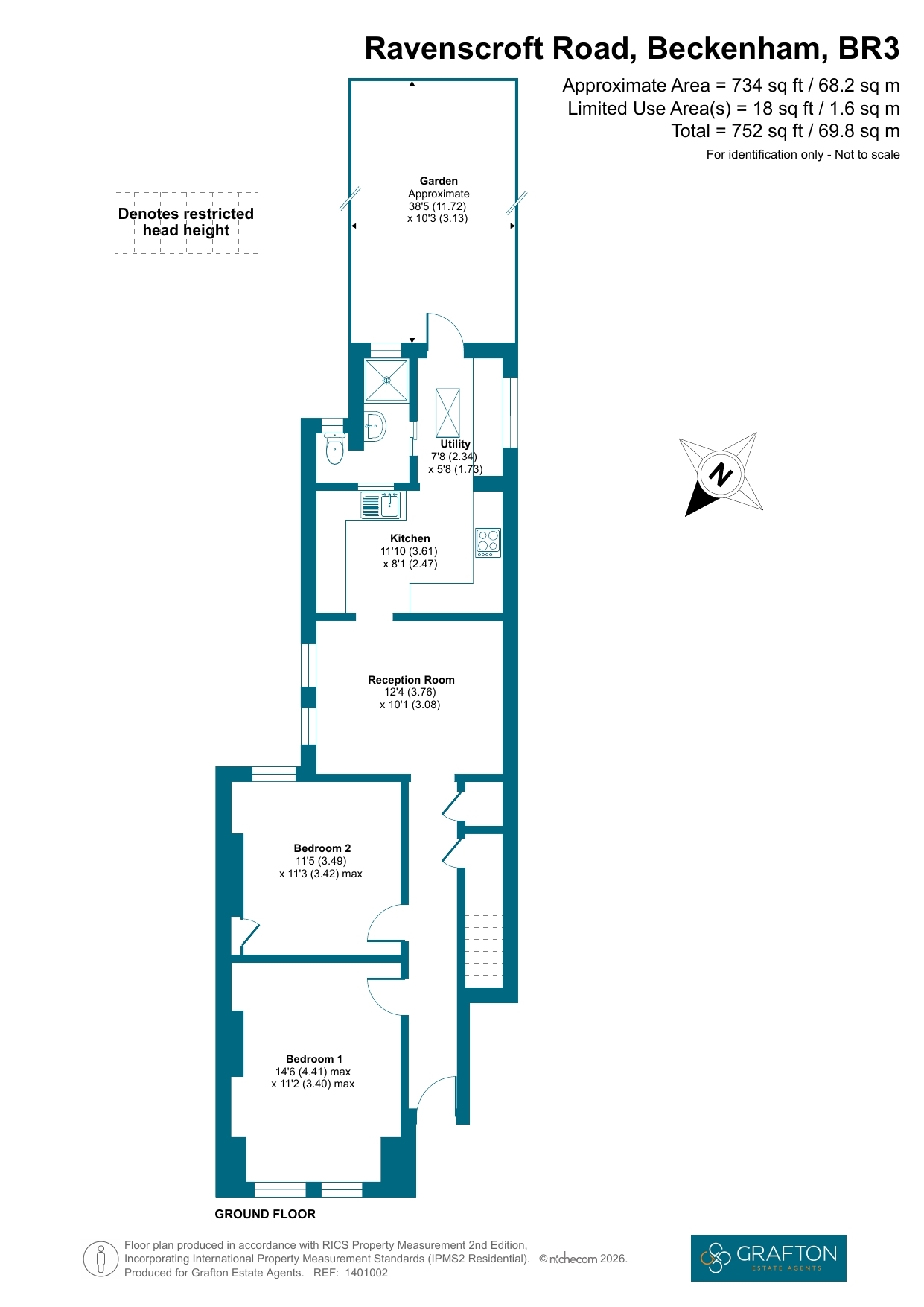 231, Ravenscroft Road, Beckenham floorplan