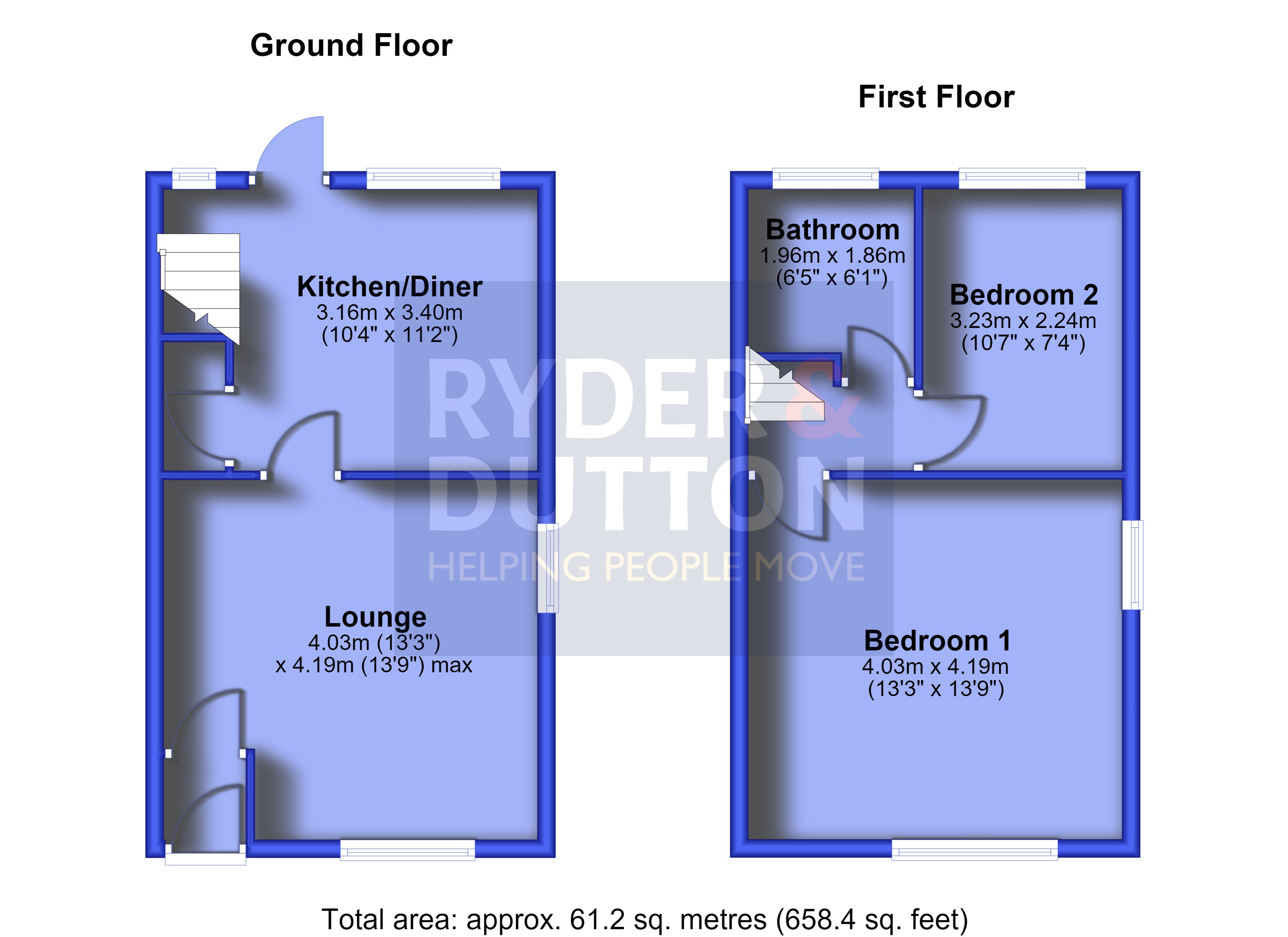47, Worsley Street, Oldham floorplan